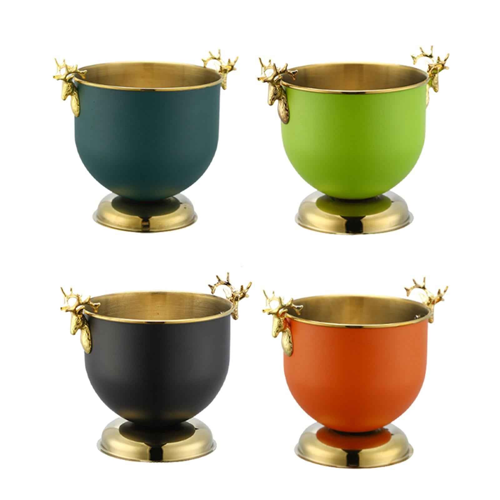 Ice Bucket Wine Bucket Reusable Large Capacity Practical for Club Home Party black