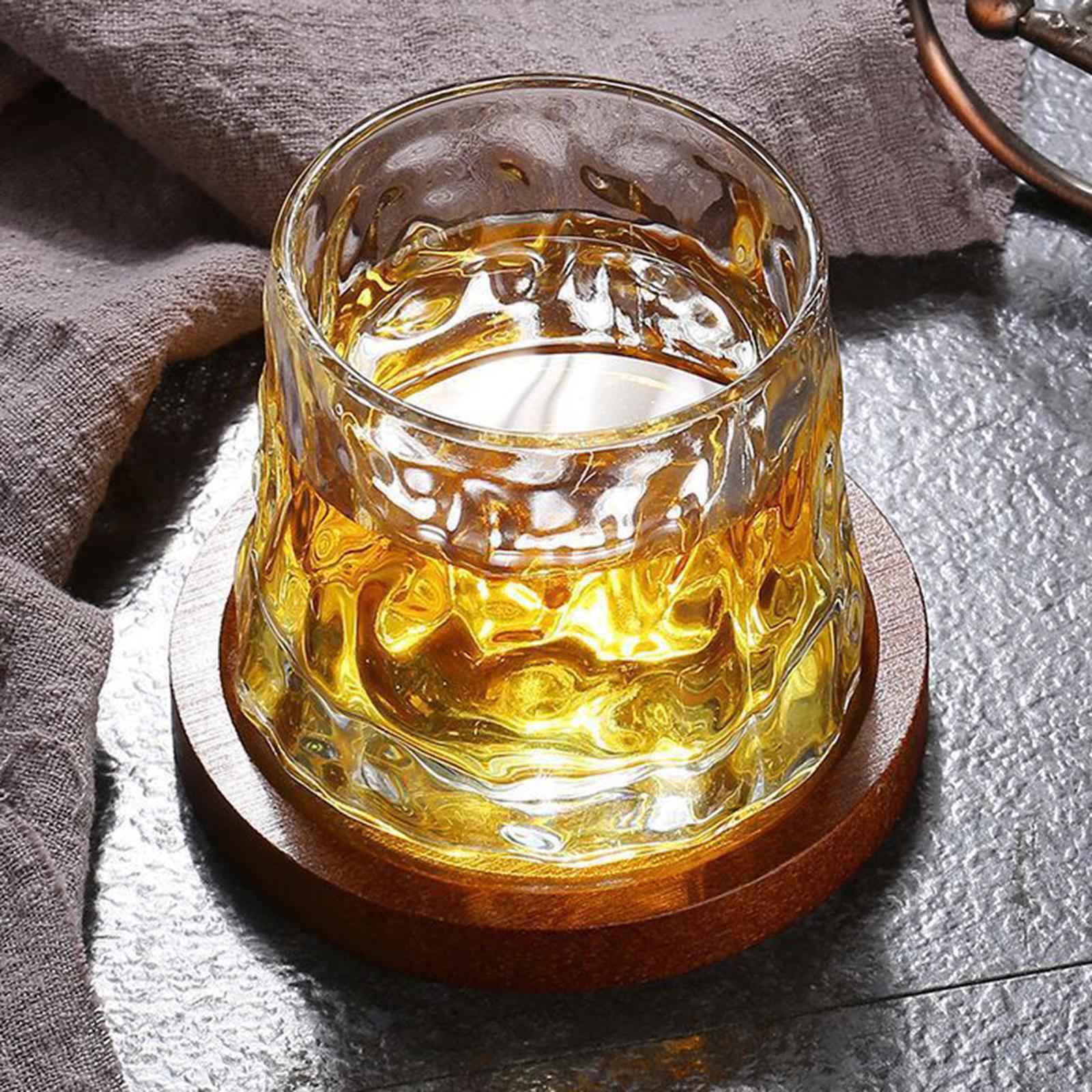 10x Whiskey Glasses Coasters Insulation Pads for Dinnerware Fridge Household Brown
