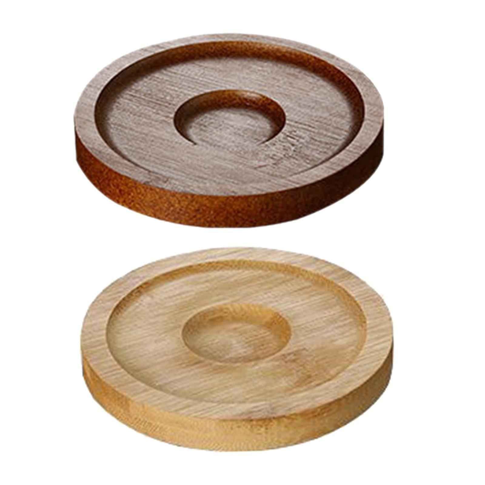 10x Whiskey Glasses Coasters Insulation Pads for Dinnerware Fridge Household Brown