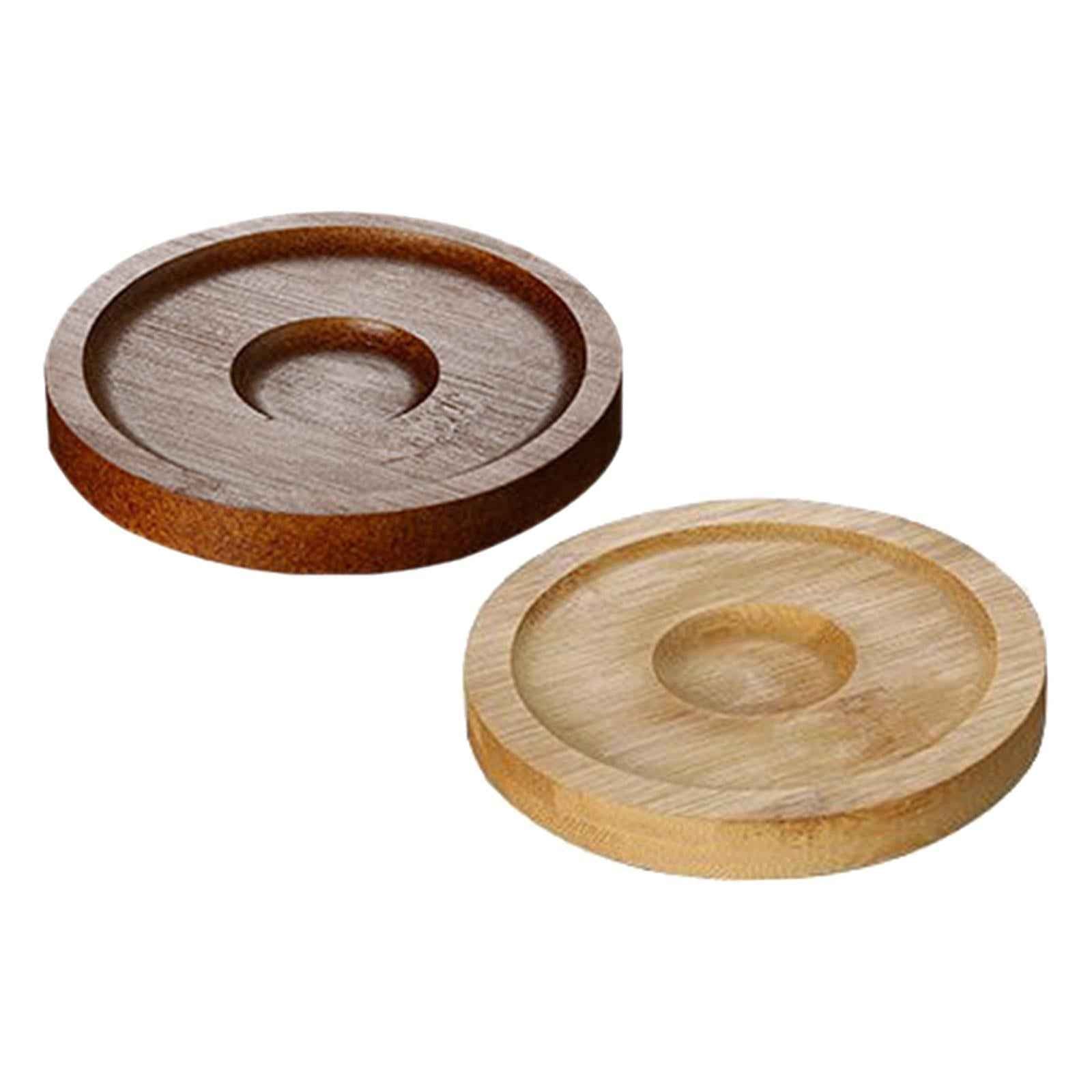 10x Whiskey Glasses Coasters Insulation Pads for Dinnerware Fridge Household Brown