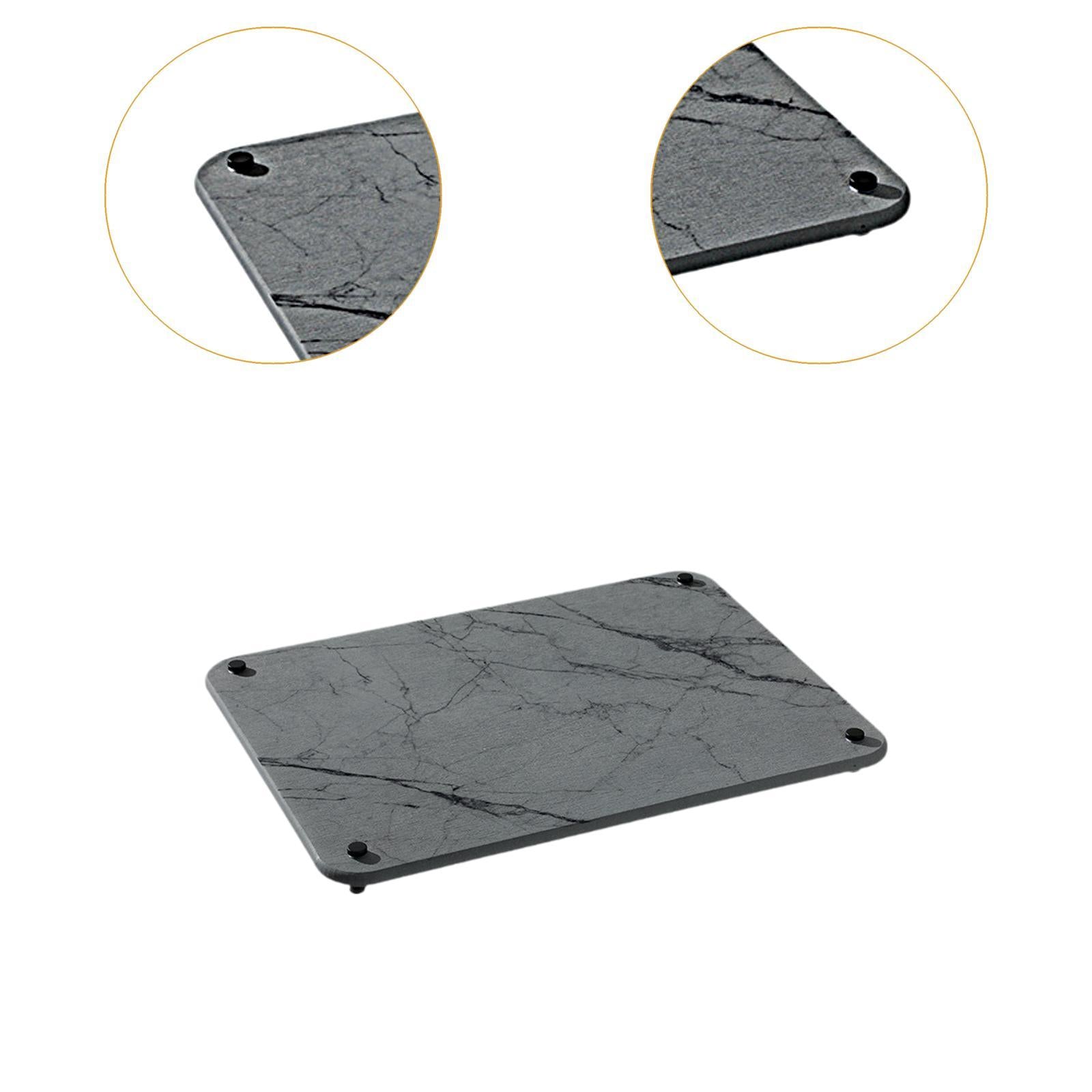 Diatomite Dish Drainer Absorbent Coffee Rug for Dining Room Kitchen Bathroom Dark Gray