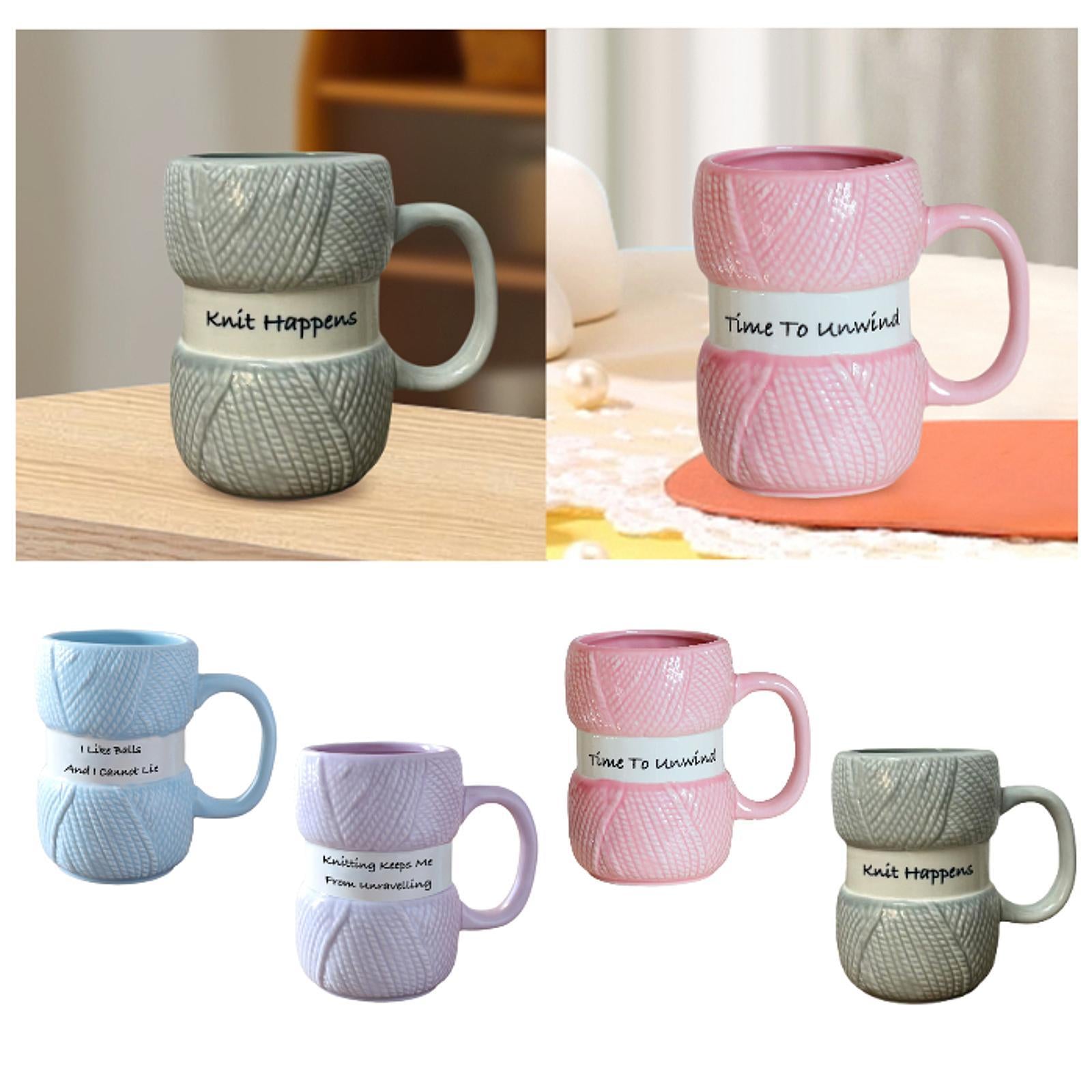 Coffee Cup Funny Espresso Latte Mug for Afternoon Tea Time Restaurant Family pink
