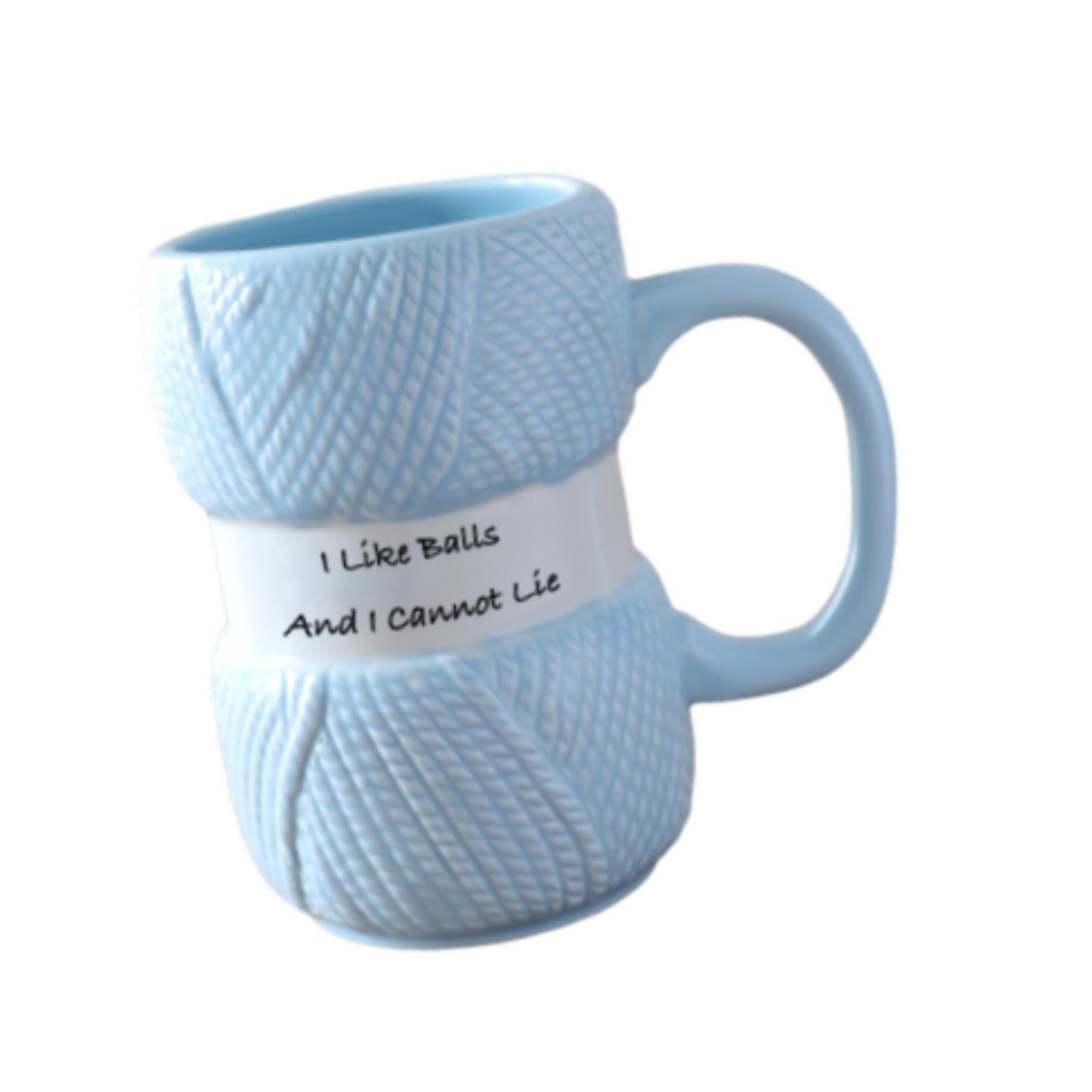 Coffee Cup Funny Espresso Latte Mug for Afternoon Tea Time Restaurant Family blue