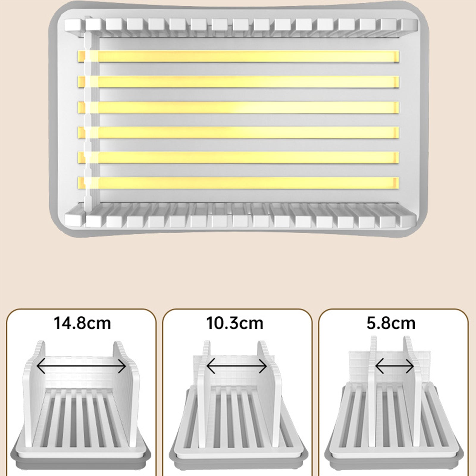 Bread Slicer for Homemade Bread Compact Easy to Clean Baking Tool Adjustable