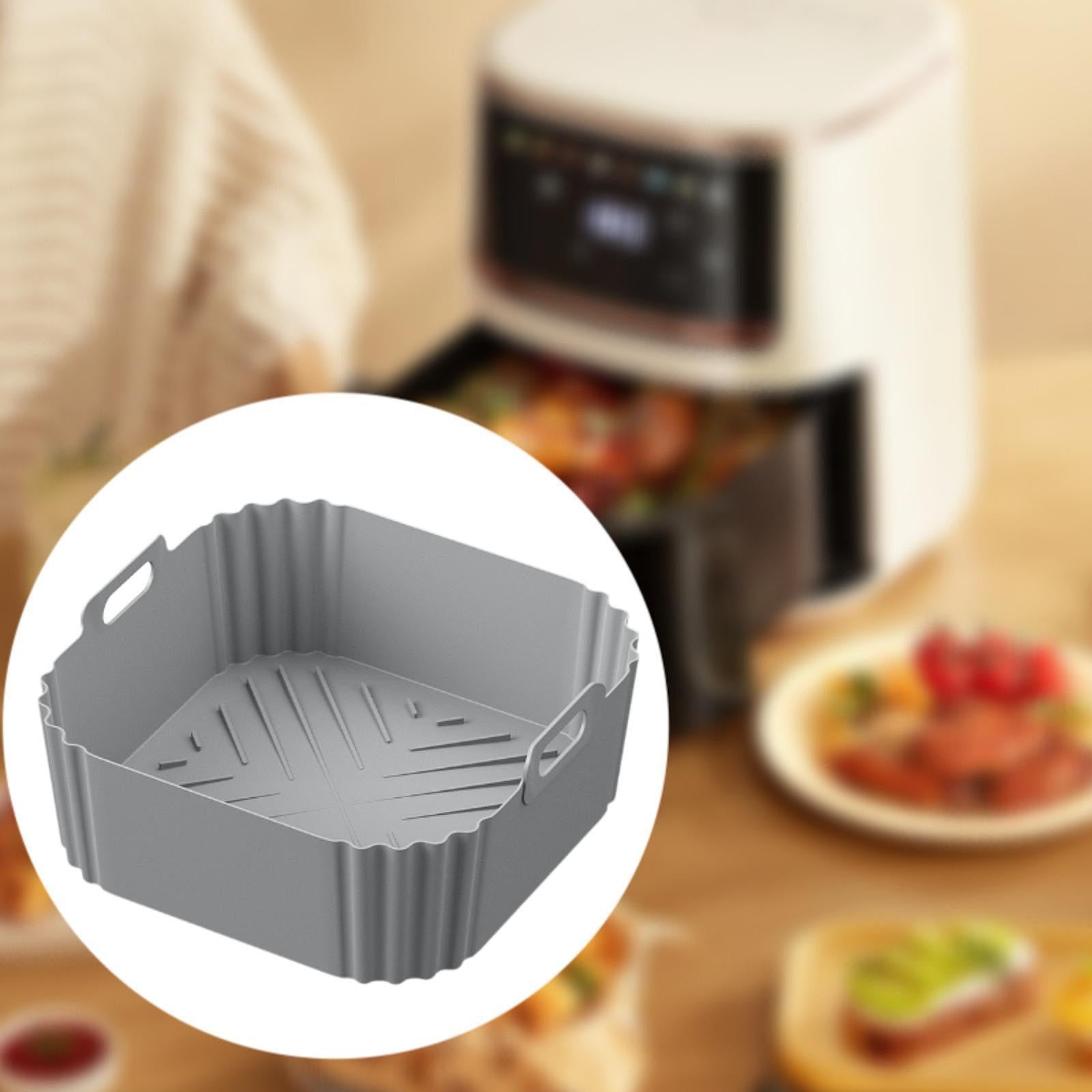 Air Fryer Silicone Liner Air Fryer Silicone Pot for Air Fryer Cooking Lovers Gray