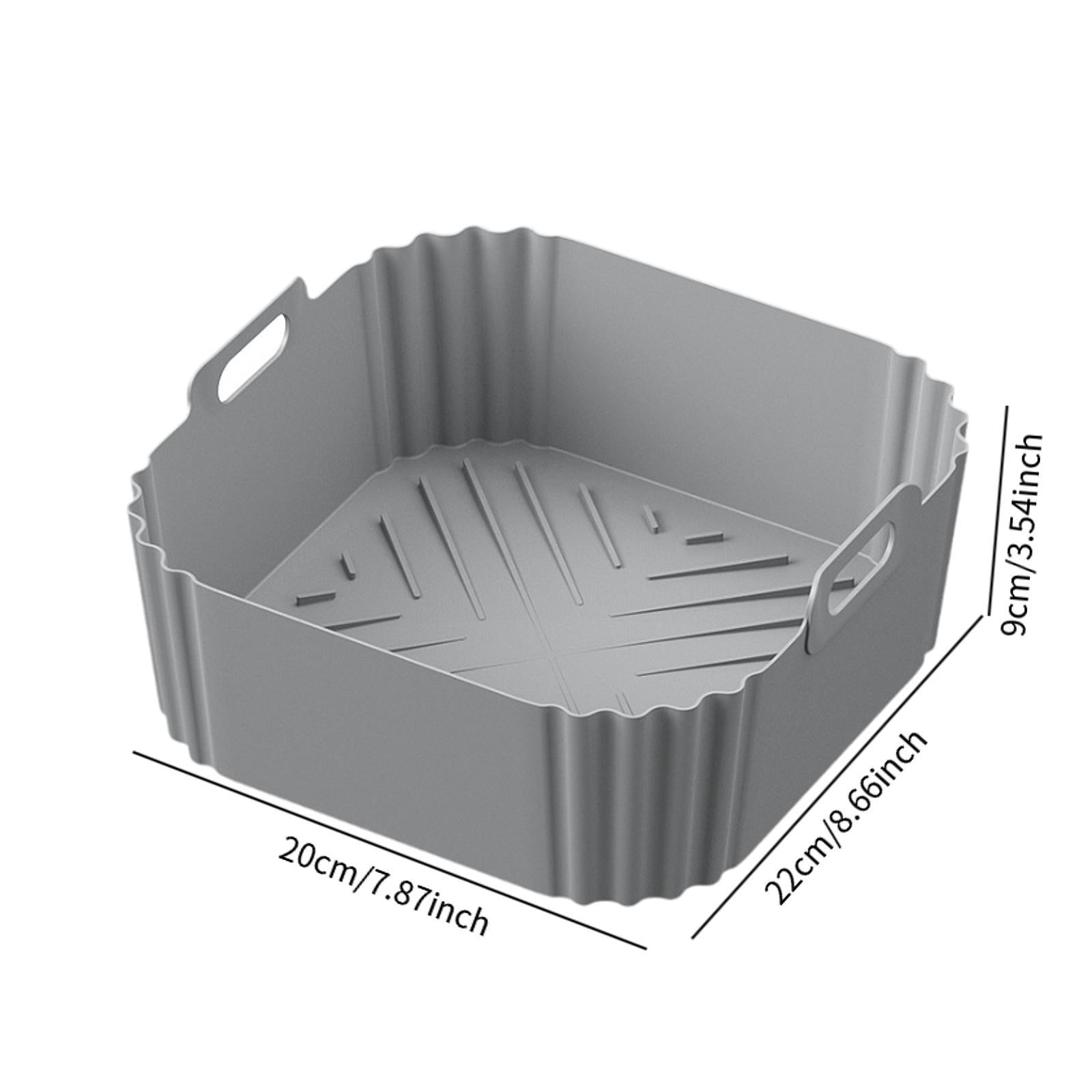 Air Fryer Silicone Liner Air Fryer Silicone Pot for Air Fryer Cooking Lovers Gray