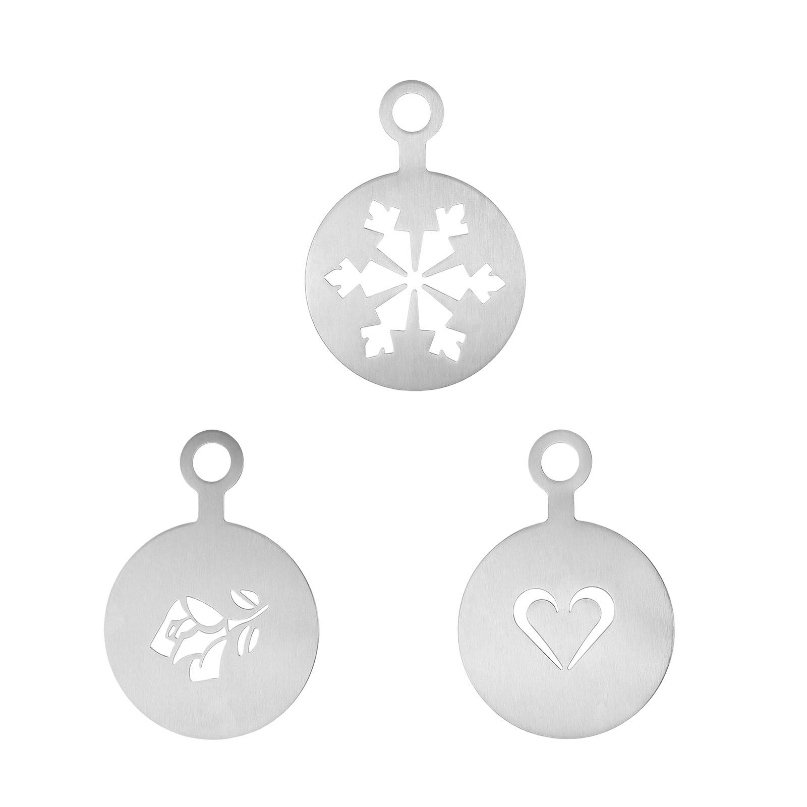 Coffee Decorating Stencil Baking Painting Tools for Chocolate Latte snowflake