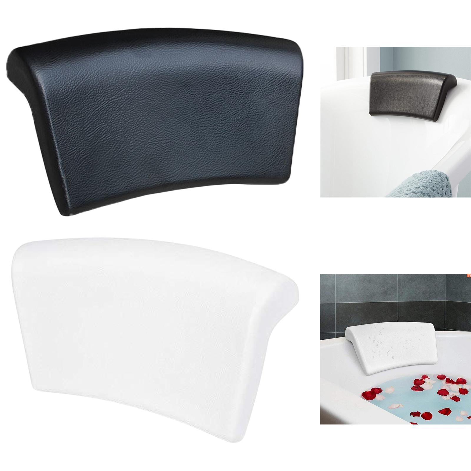 Bathtub Pillow Strong Suction Cup Compact Bath Pillow for Relaxing Hotel SPA White