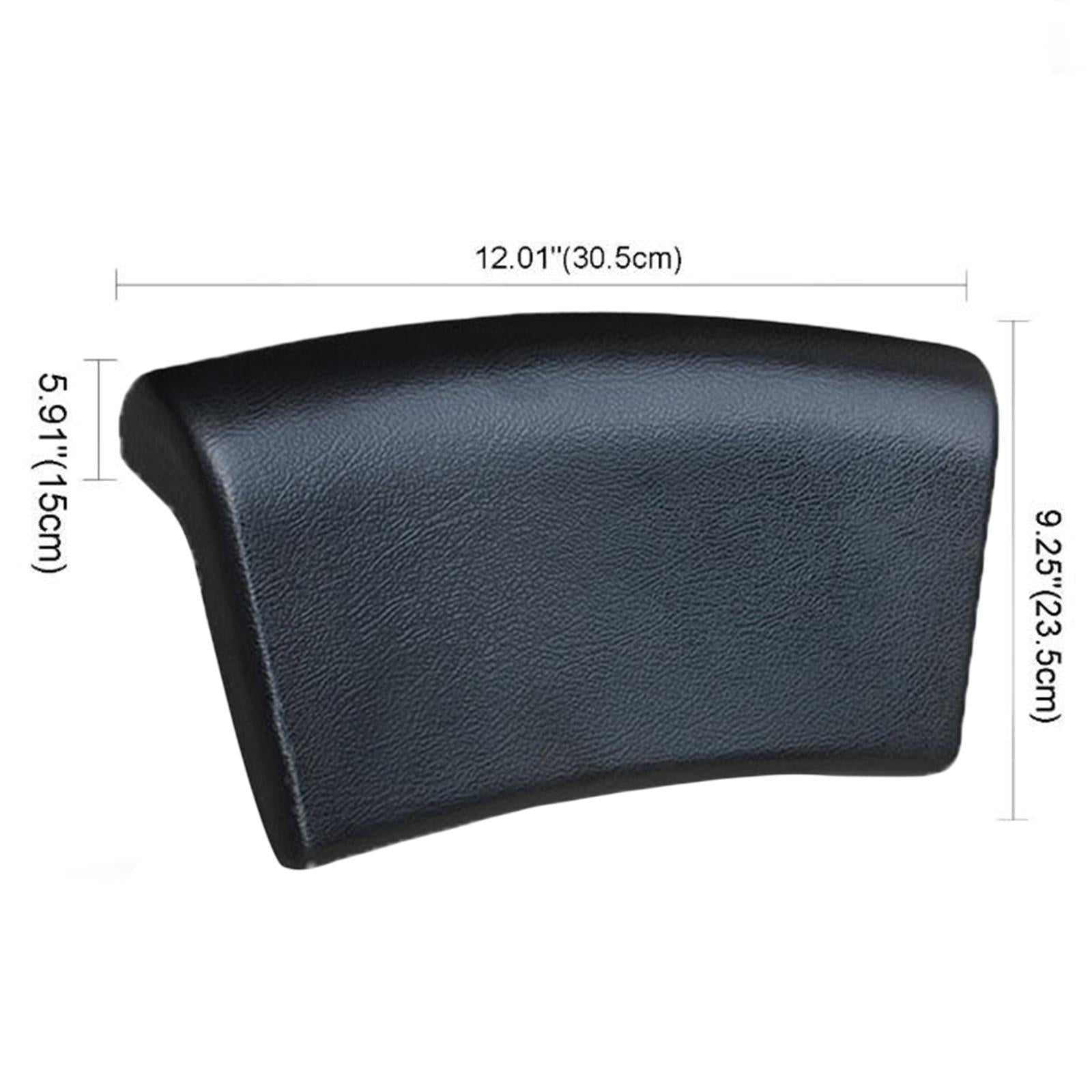Bathtub Pillow Strong Suction Cup Compact Bath Pillow for Relaxing Hotel SPA Black