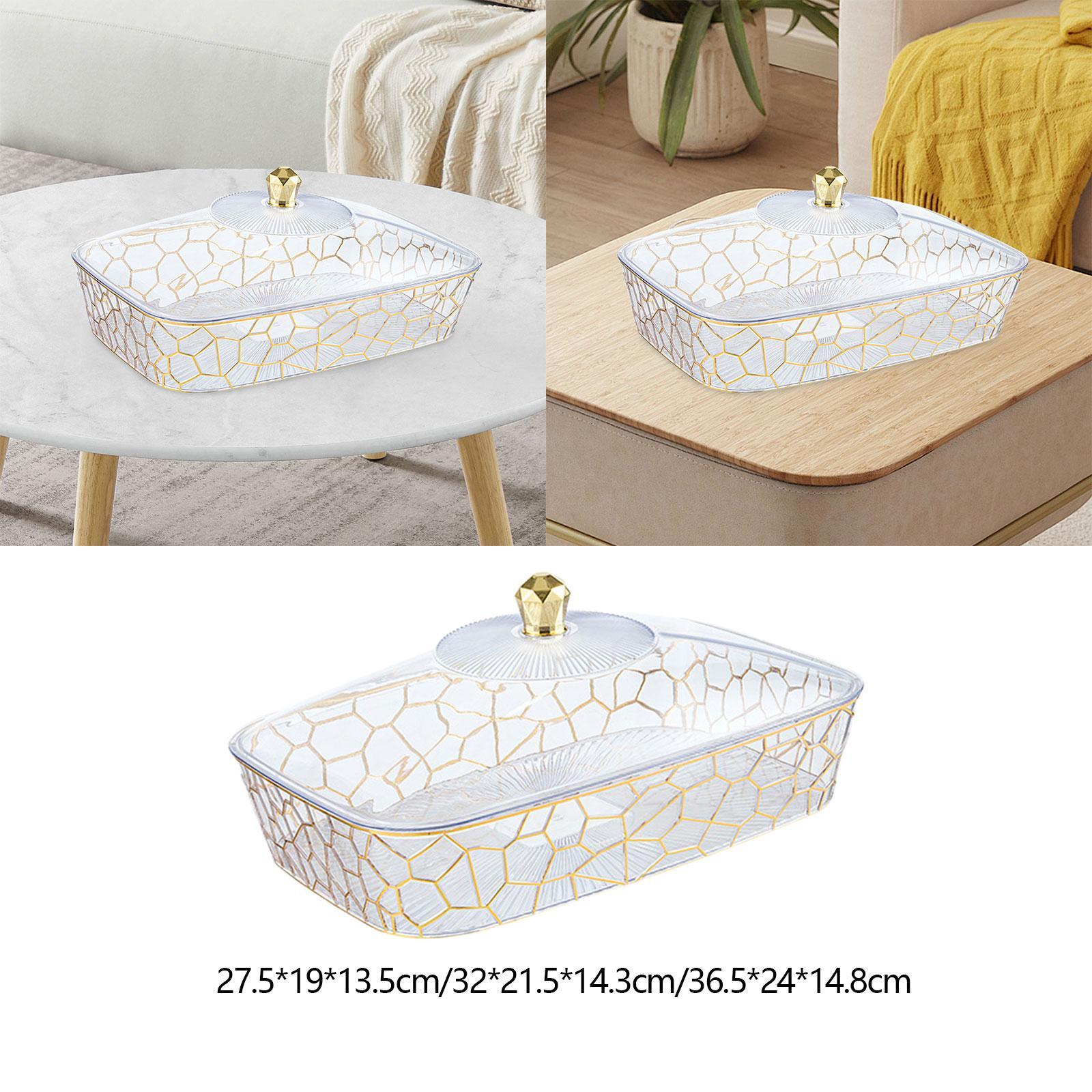 Fruit Tray with Lid Multifunctional Fruit Dish for Snack Candies Living Room S