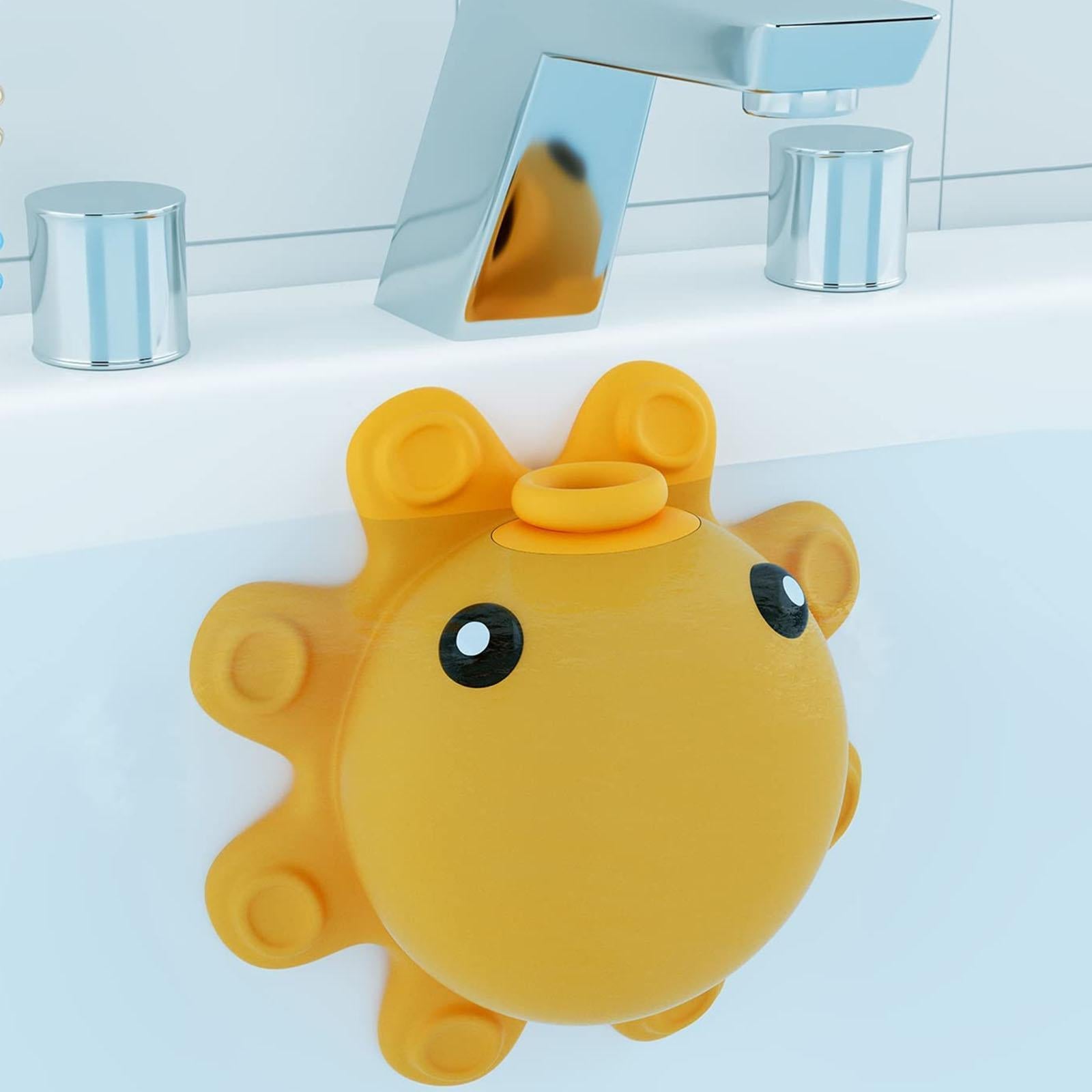 Bathtub Overflow Drain Cover Sturdy Bathtub Drain Cover for Tub Bathroom SPA Yellow