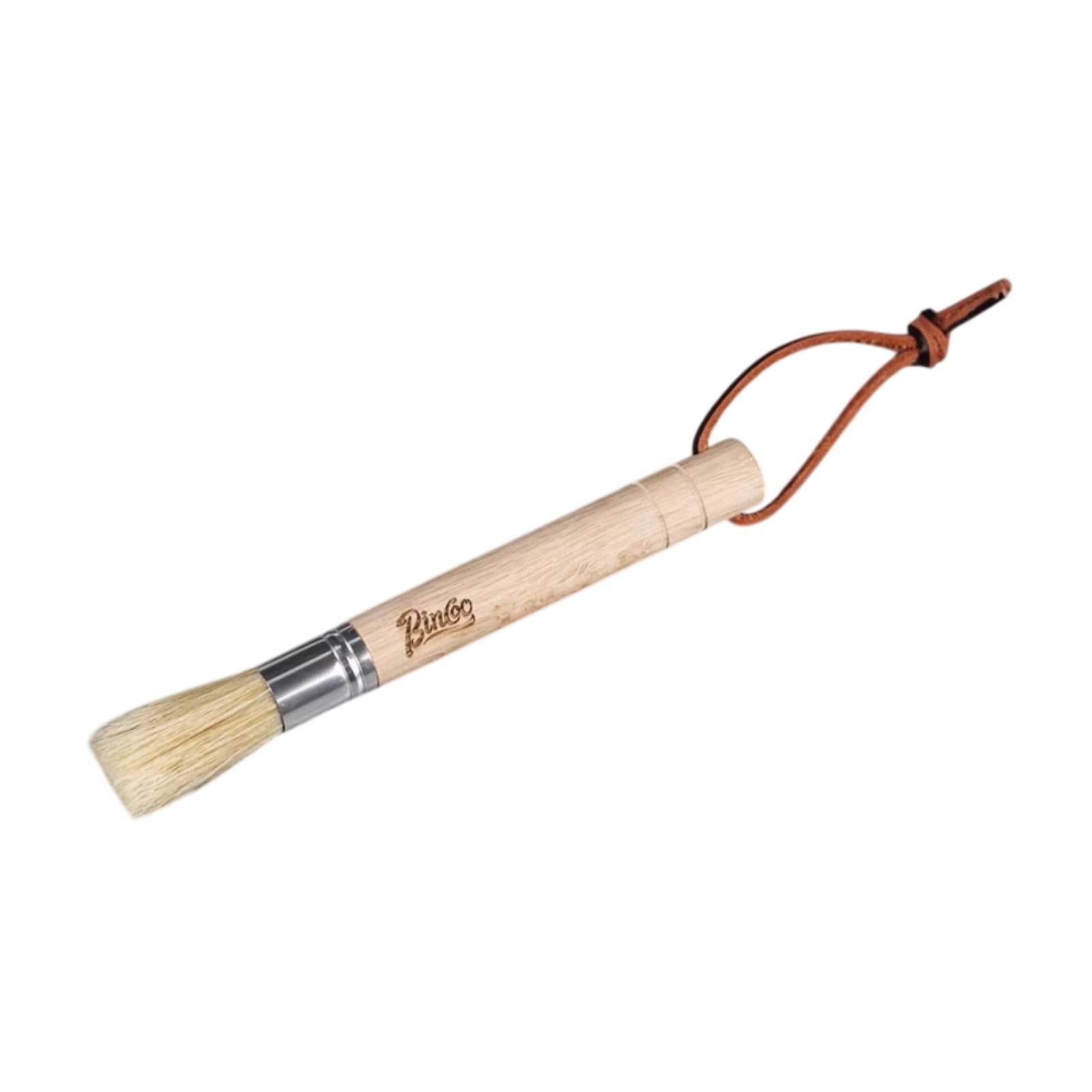 Coffee Grinder Cleaning Brush Cleaner Tool Bean Grain Espresso Machine Brush Beech Wood