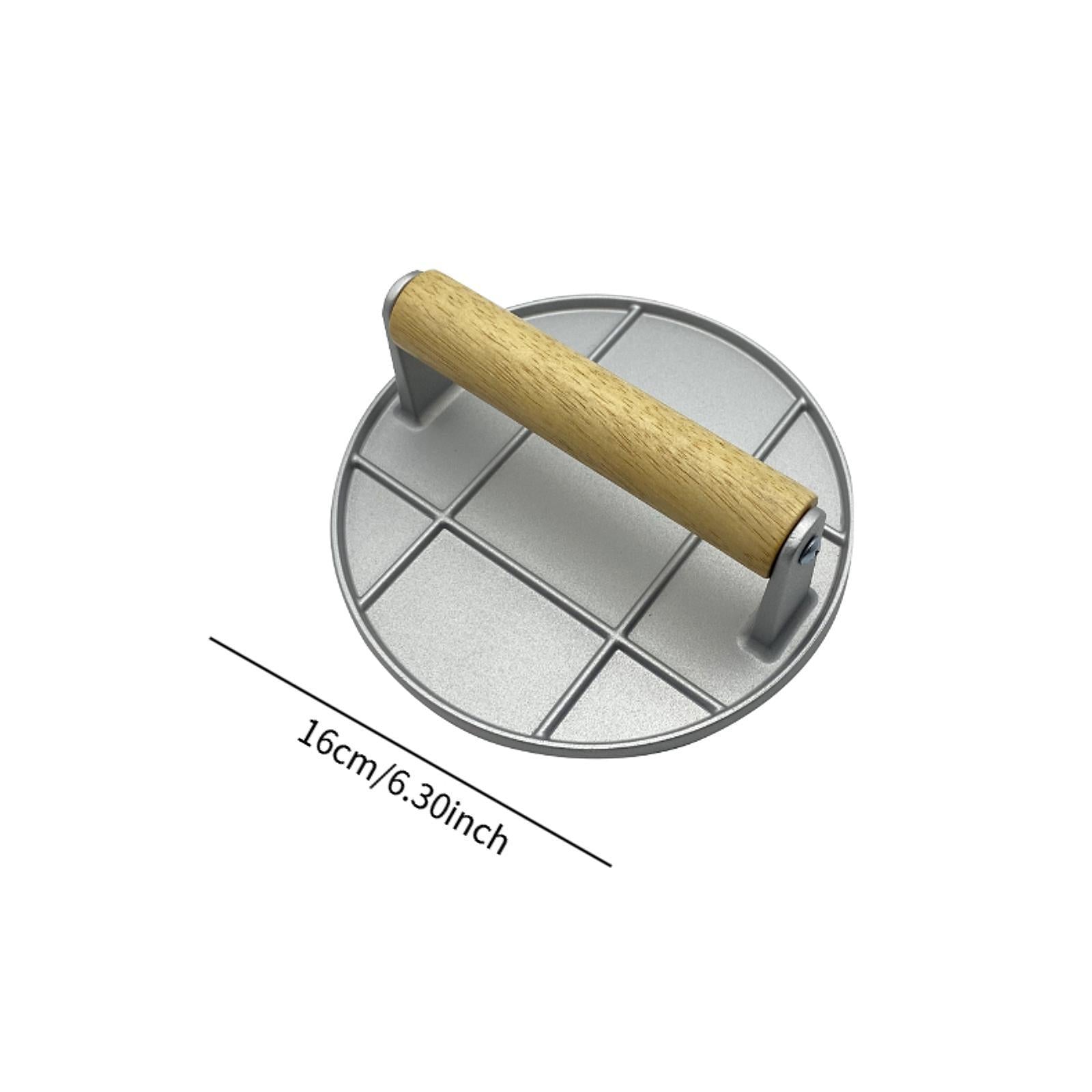 Aluminum Alloy Burger Press Flat Bottom for Kitchen BBQ Accessories Flat Top Round