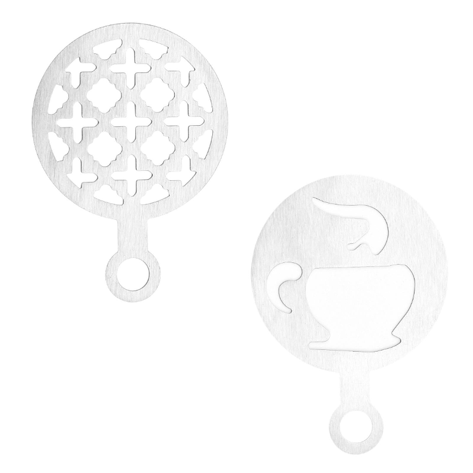 Coffee Template Portable Flowering Mould for Mousse Cappuccino Cookie Irregular pattern