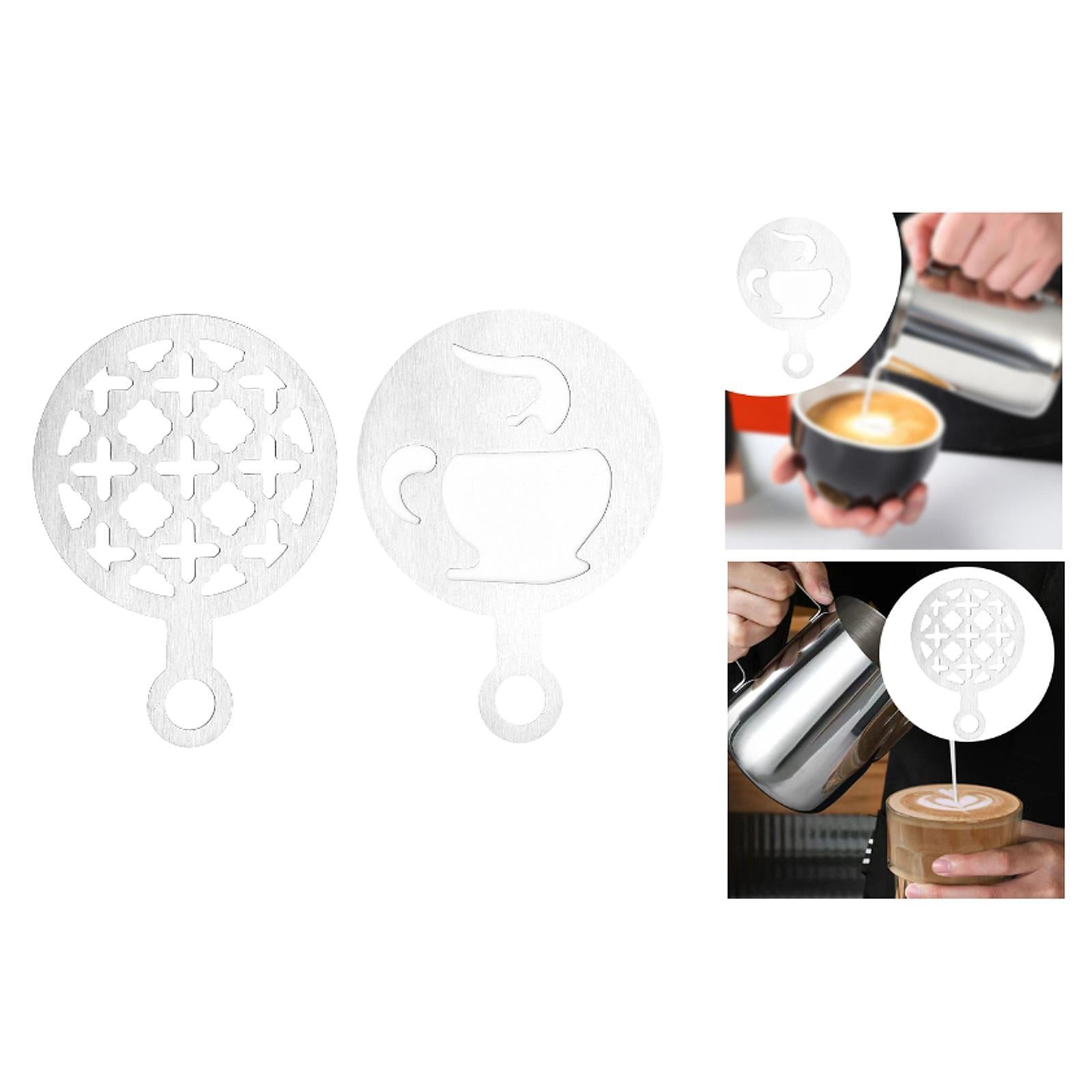 Coffee Template Portable Flowering Mould for Mousse Cappuccino Cookie Irregular pattern