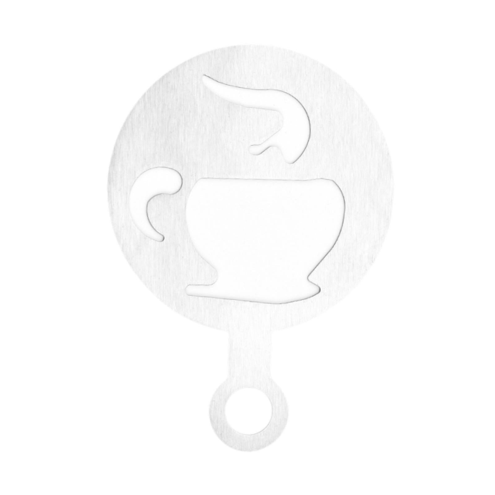 Coffee Template Portable Flowering Mould for Mousse Cappuccino Cookie cup pattern