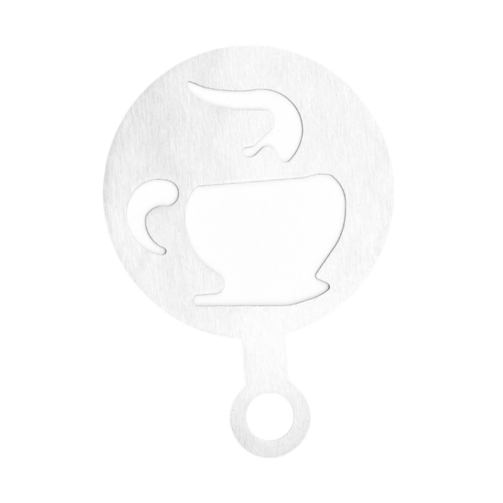Coffee Template Portable Flowering Mould for Mousse Cappuccino Cookie cup pattern