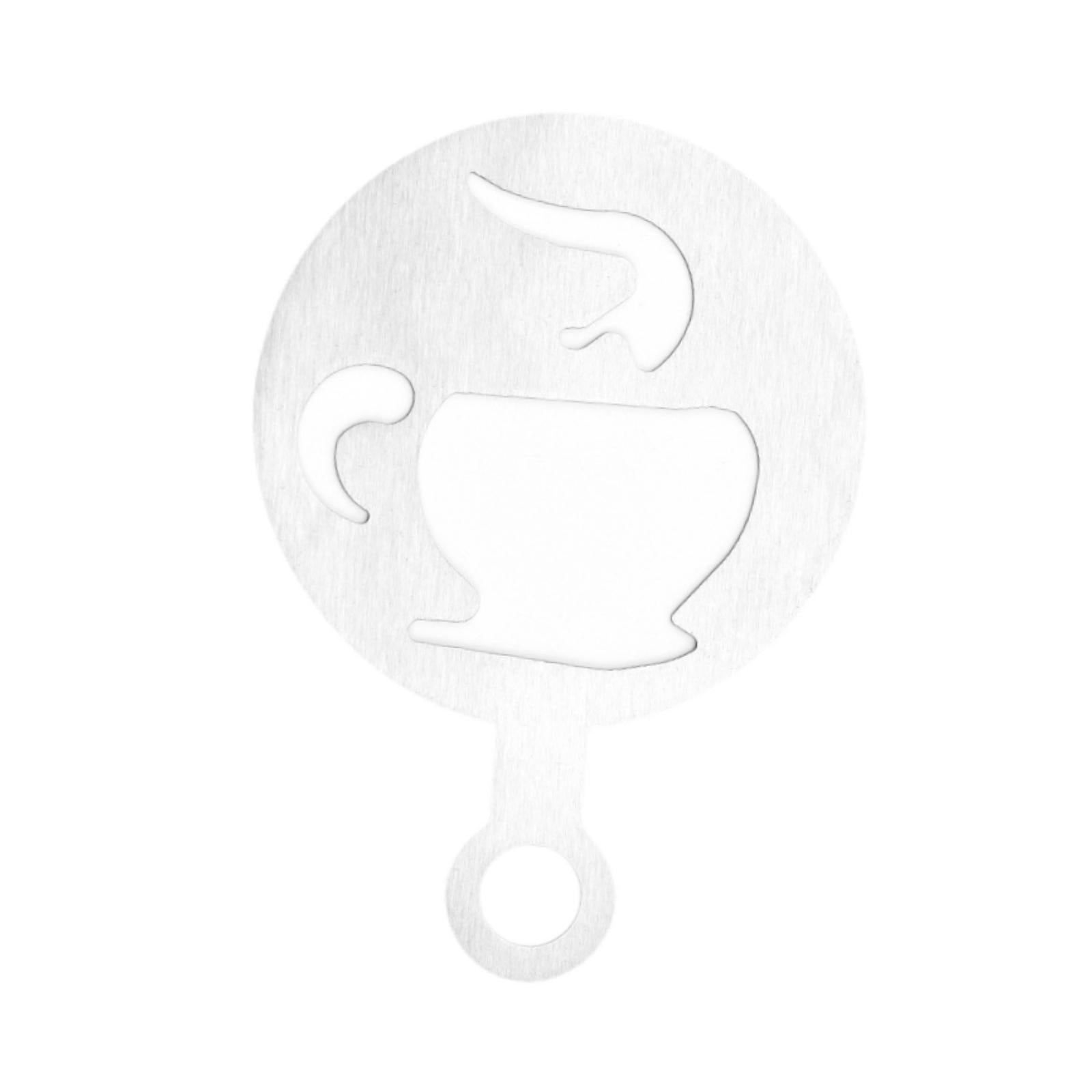 Coffee Template Portable Flowering Mould for Mousse Cappuccino Cookie cup pattern