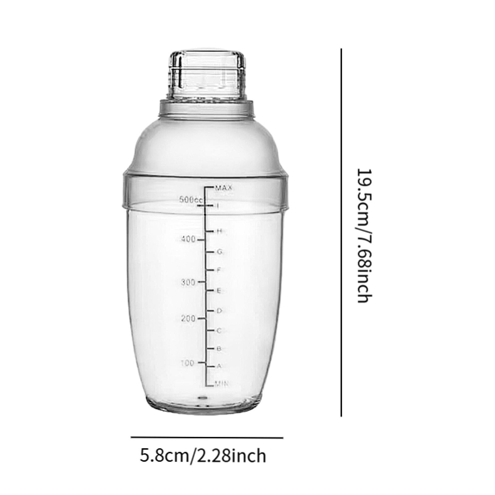 Cocktail Shaker Accessories Hand Shaker with Scales for Home Drink Party 500ml