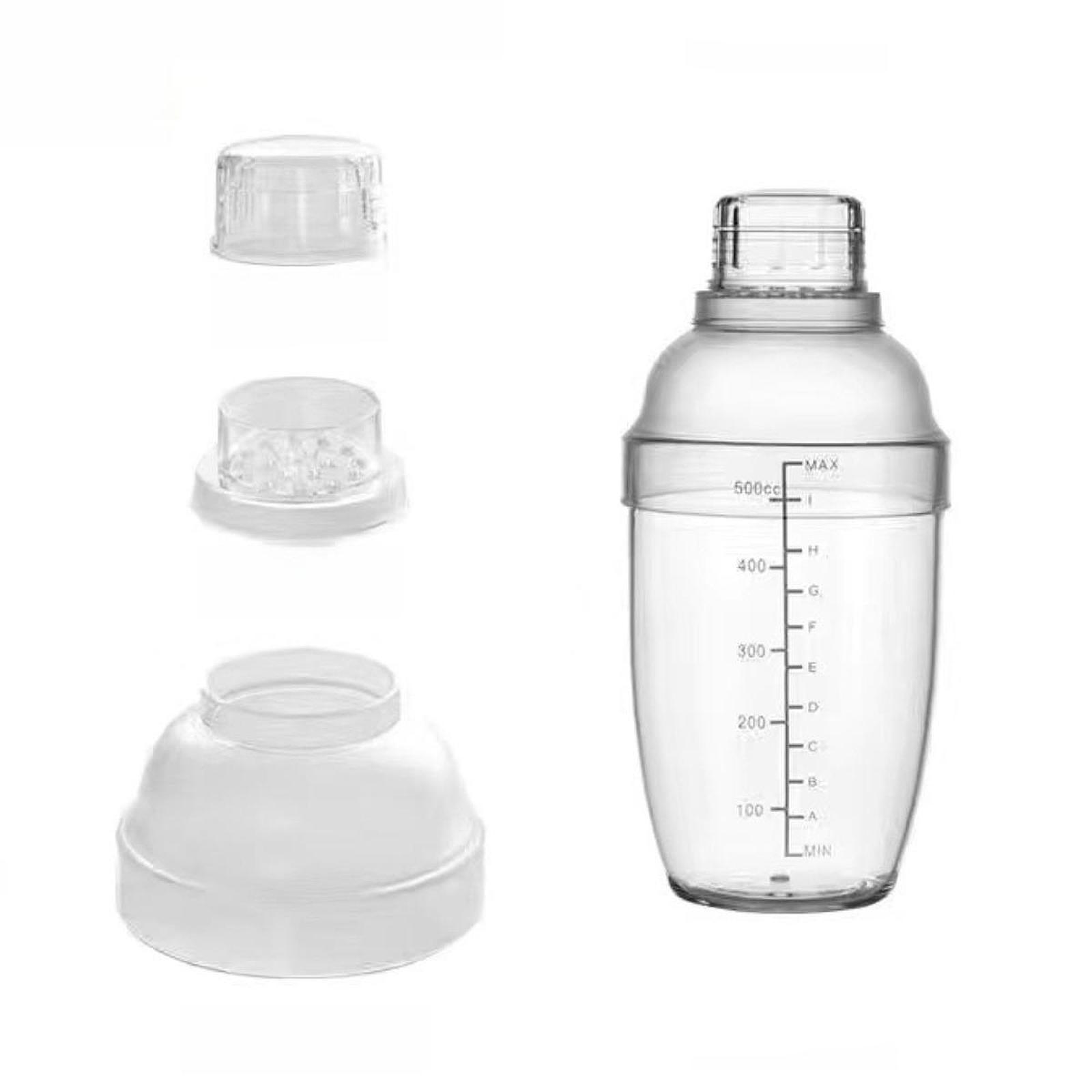 Cocktail Shaker Accessories Hand Shaker with Scales for Home Drink Party 500ml