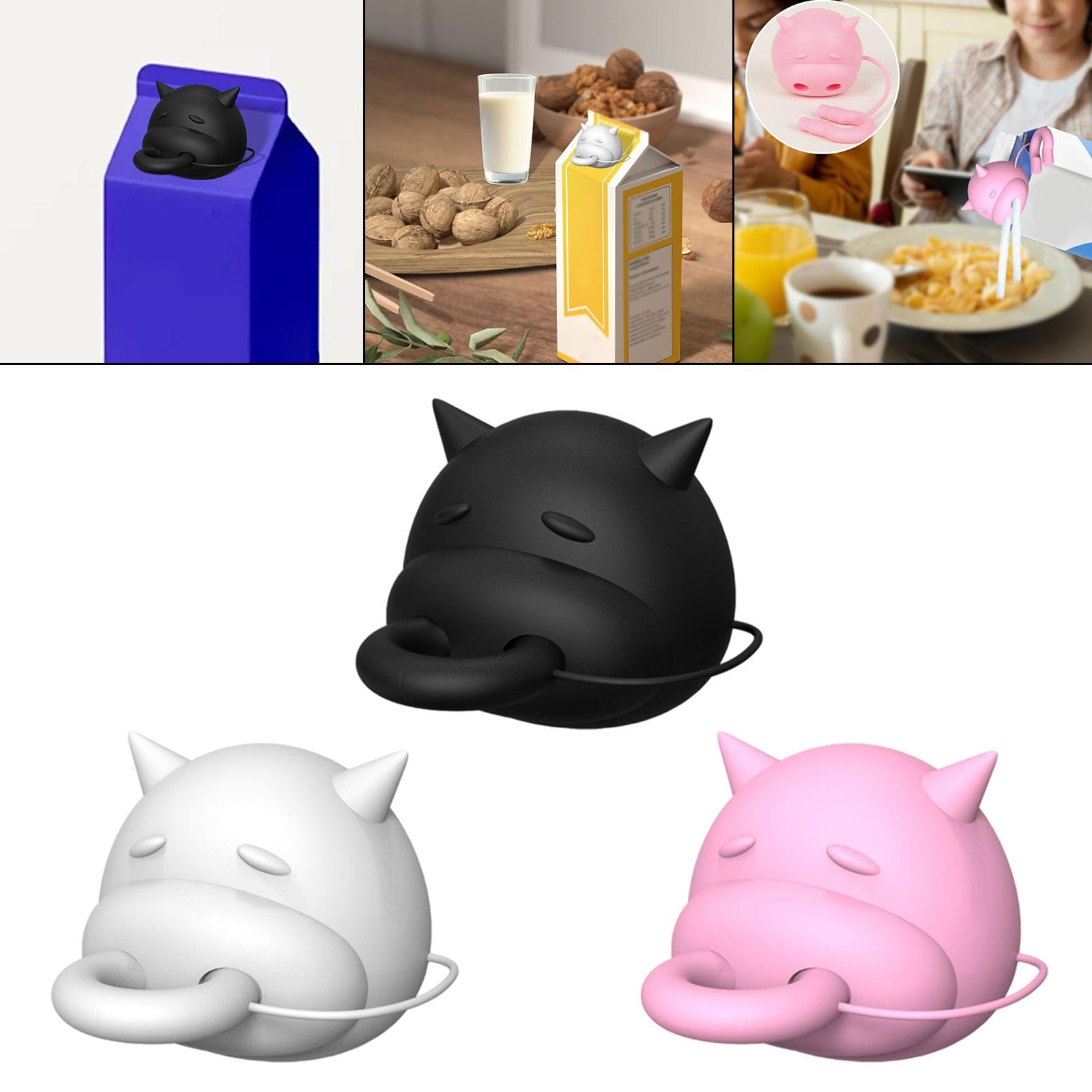 Cow Udder Milk Carton Cap Funny Boxed Milk Cap for Shop Holiday Thanksgiving black