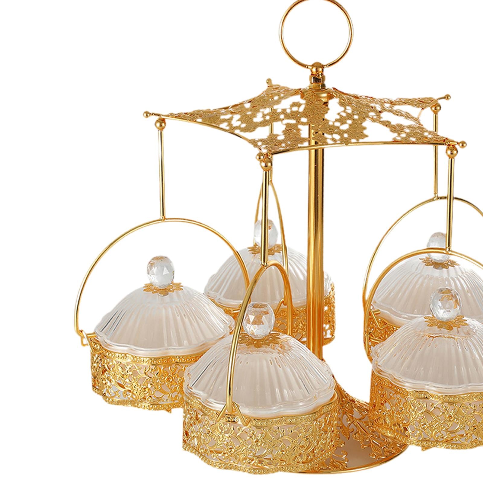 Divided Snack Serving Bowls Nut and Candy Serving Tray for Living Room Decor