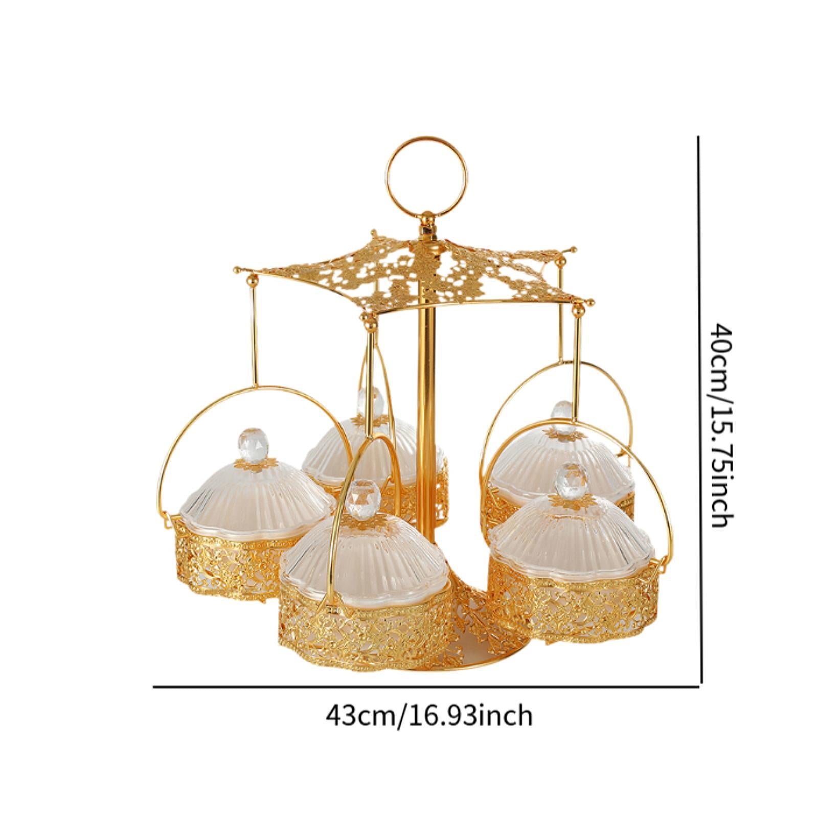 Divided Snack Serving Bowls Nut and Candy Serving Tray for Living Room Decor