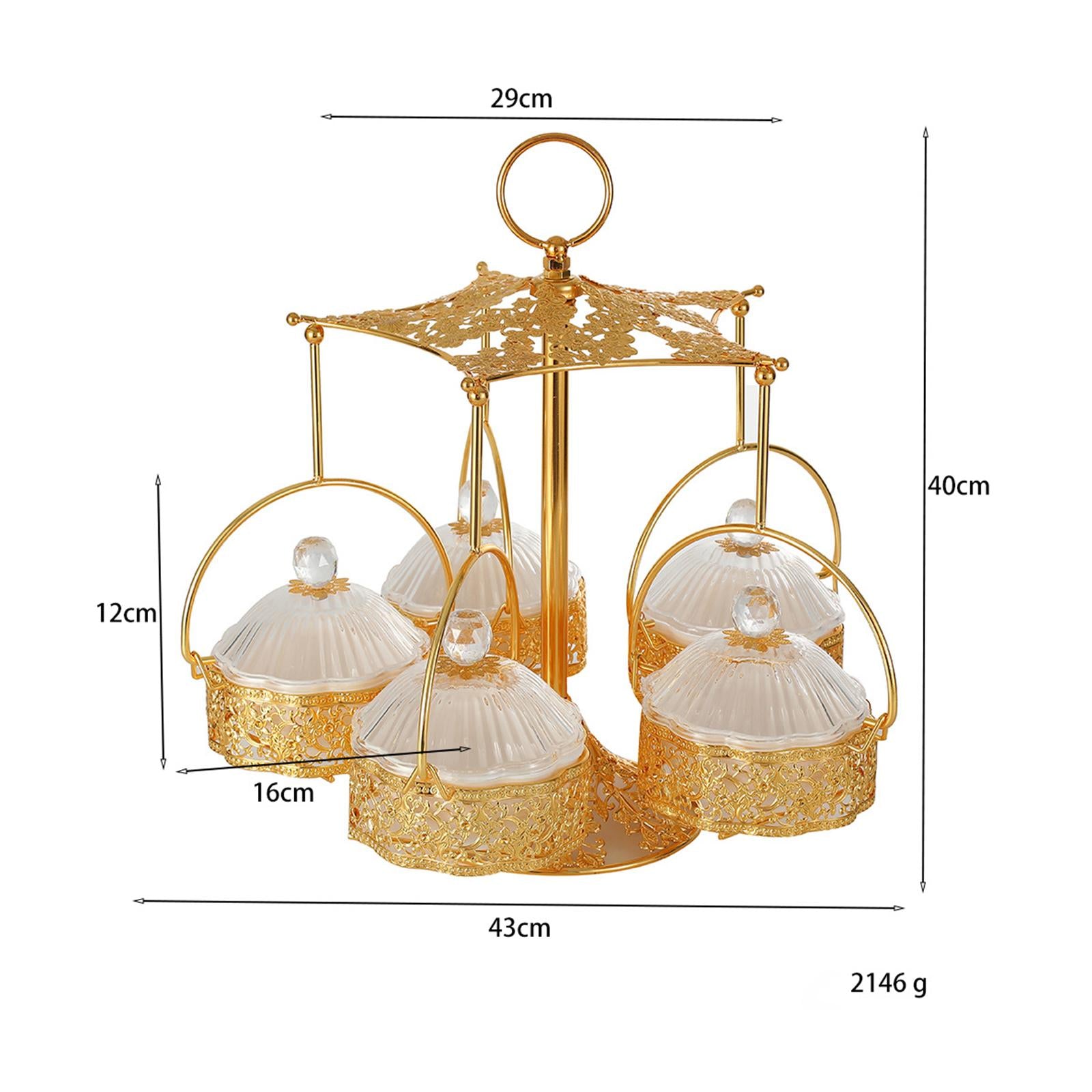 Divided Snack Serving Bowls Nut and Candy Serving Tray for Living Room Decor