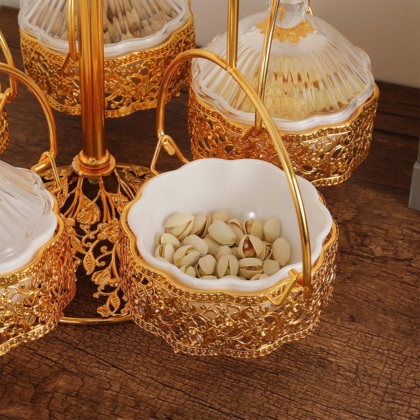 Divided Snack Serving Bowls Nut and Candy Serving Tray for Living Room Decor