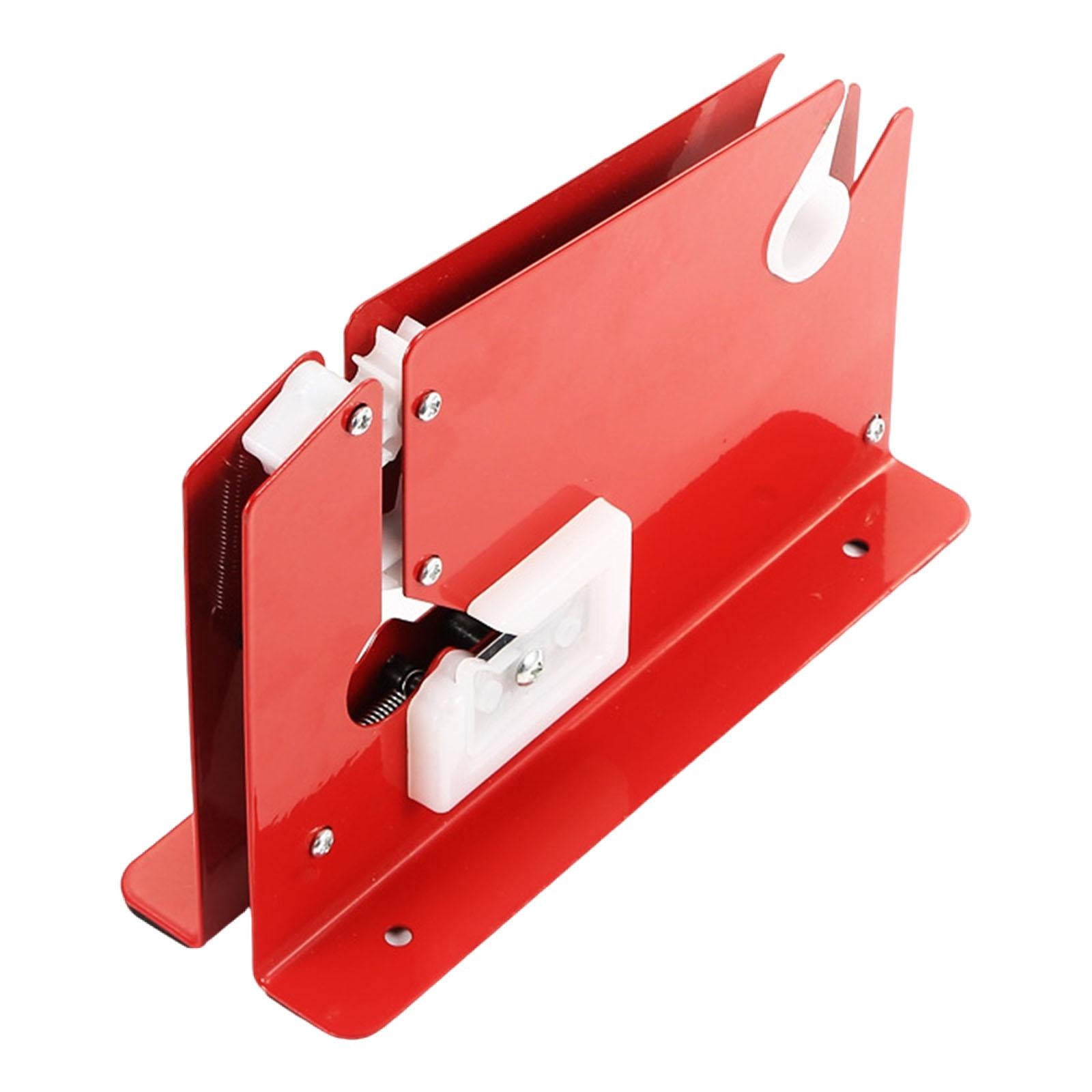 Bag Sealing Tape Dispenser Manual Food Packaging Sealer for Bread Fruit Meat Red