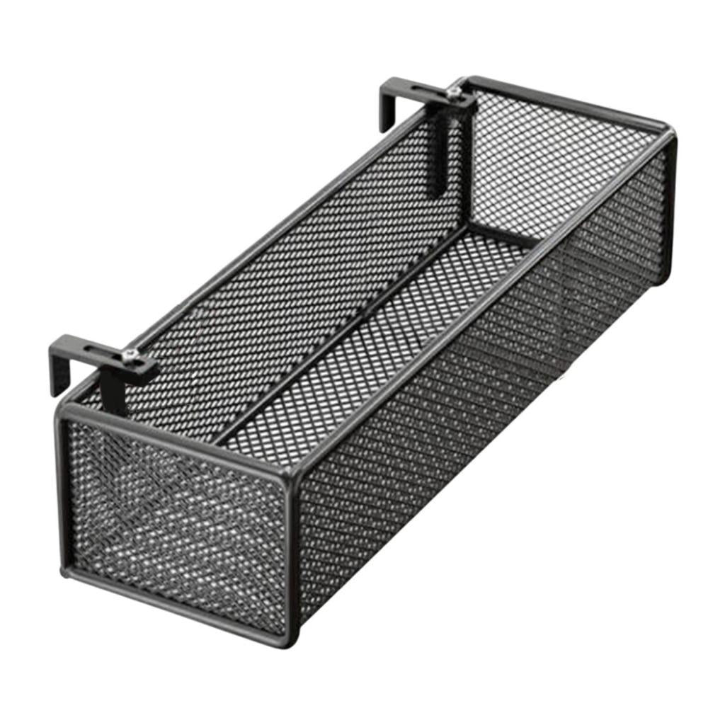 Bedside Hanging Organizer Sturdy Bed Metal Storage Basket for Home Desk Book 45x15x9cm