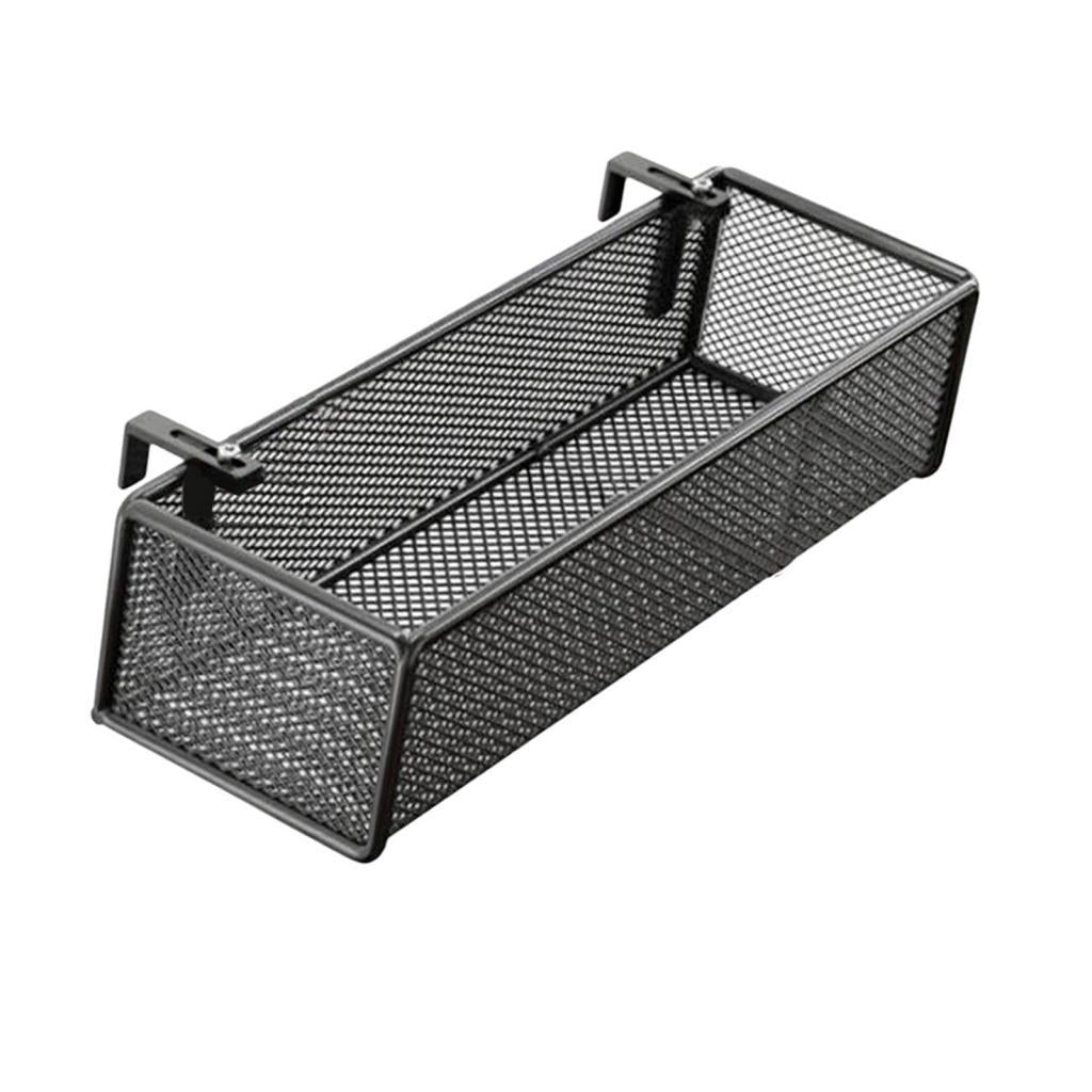 Bedside Hanging Organizer Sturdy Bed Metal Storage Basket for Home Desk Book 45x15x9cm