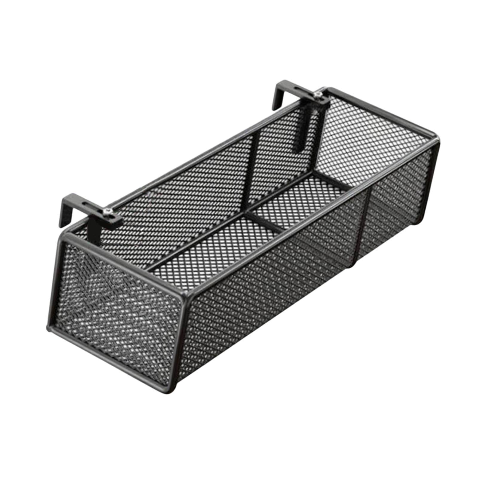 Bedside Hanging Organizer Sturdy Bed Metal Storage Basket for Home Desk Book 27x15x9cm