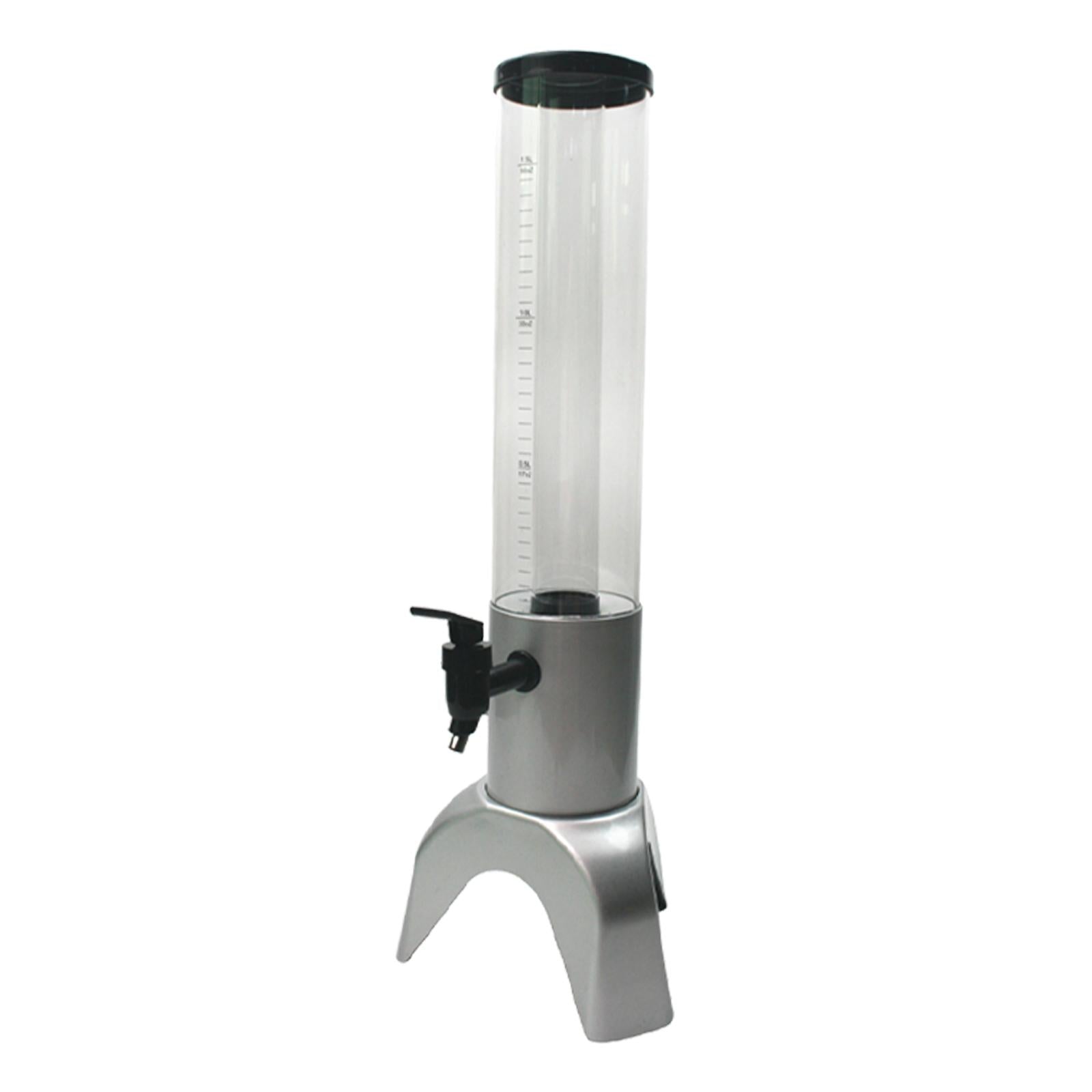Beer Dispenser Margarita Sturdy Tabletop for Home Restaurants 1.5L silver