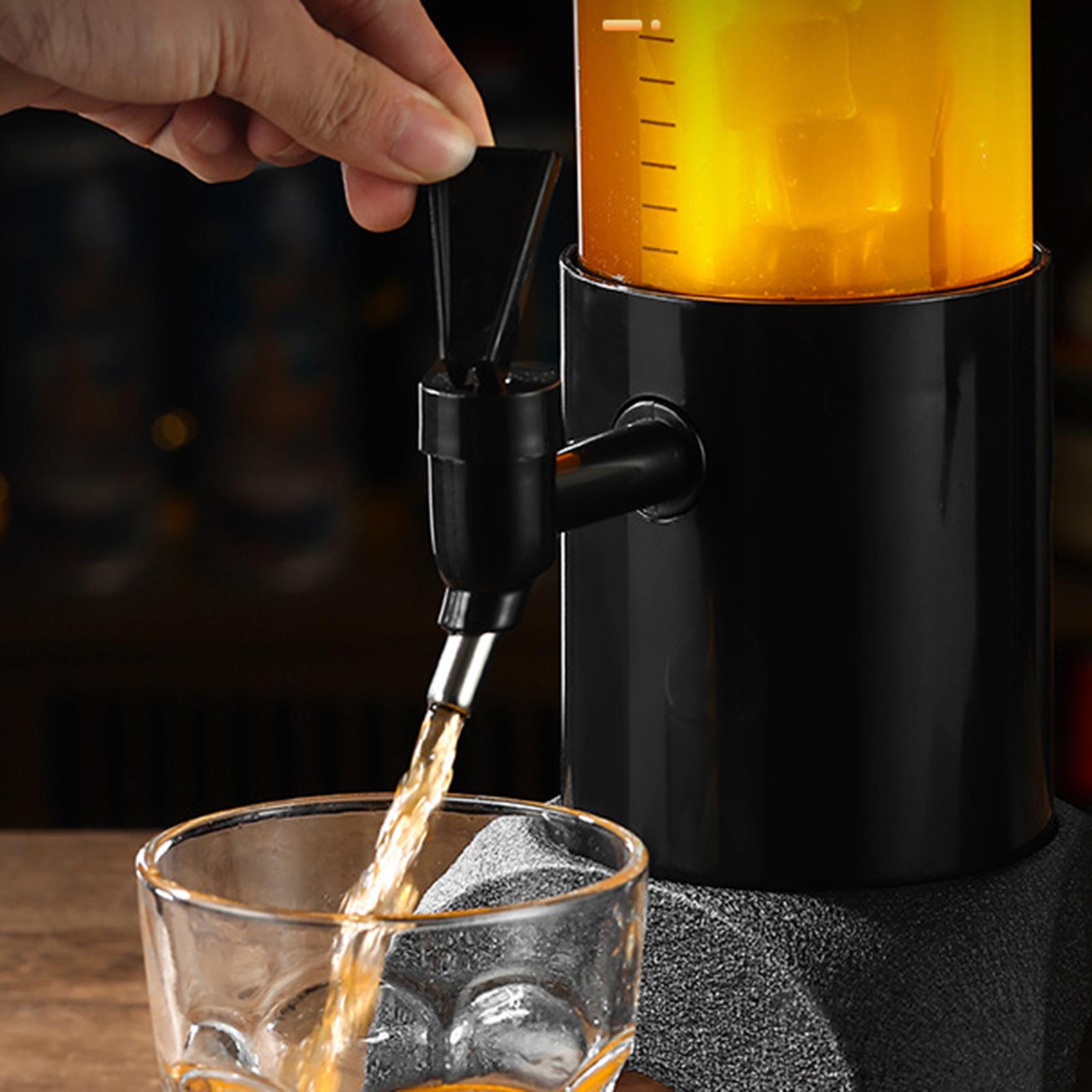 Beer Dispenser Margarita Sturdy Tabletop for Home Restaurants 3L black