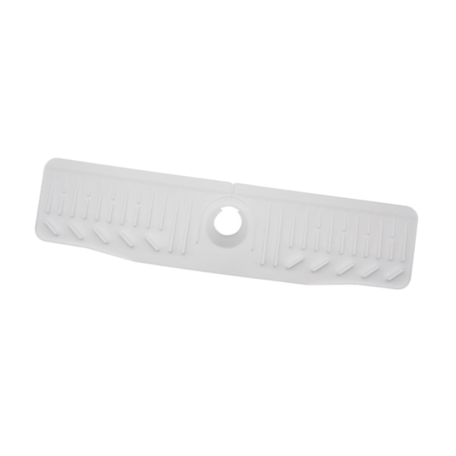 Kitchen Sink Faucet Mat Drain Pad Counter Campers Washroom Home Splash Guard White