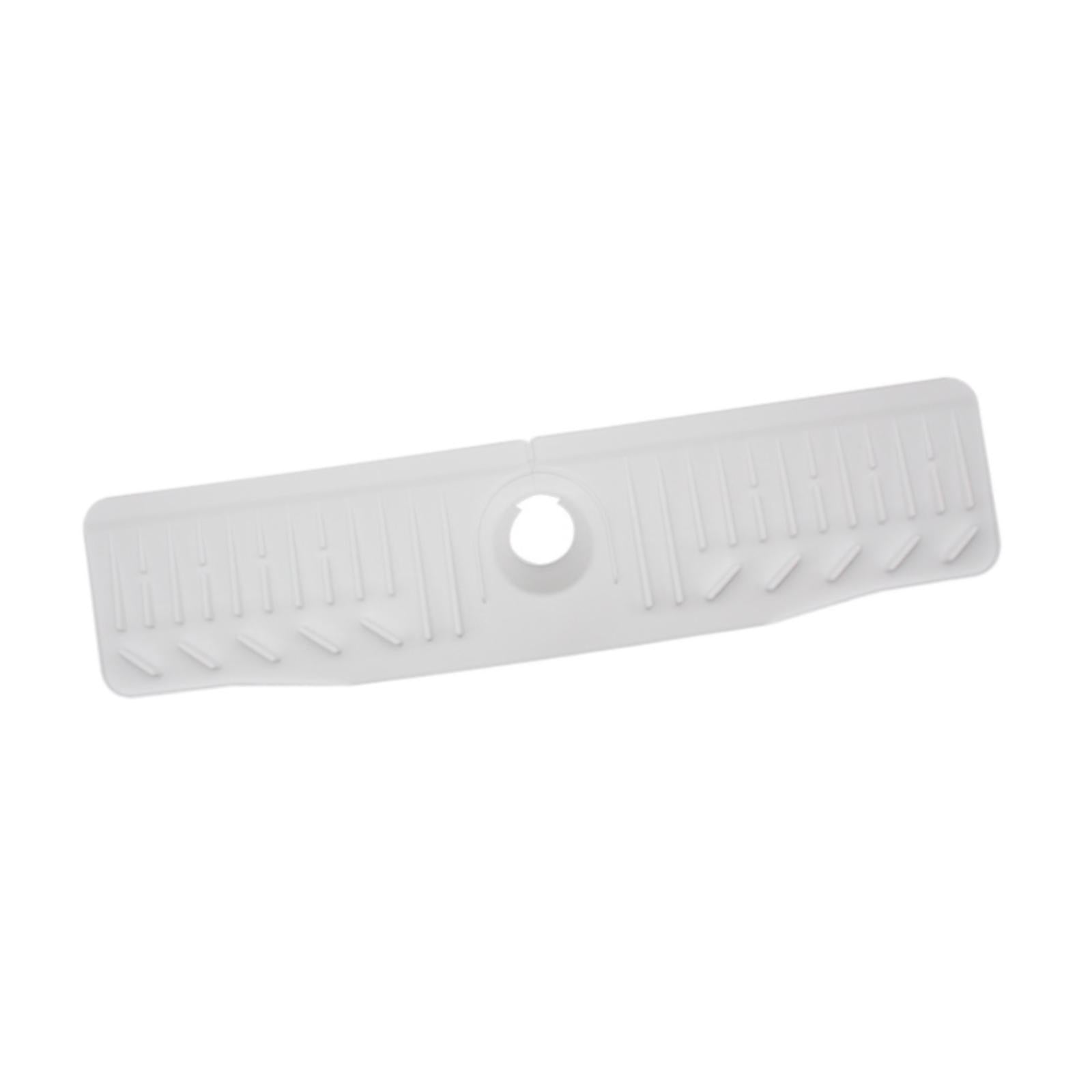 Kitchen Sink Faucet Mat Drain Pad Counter Campers Washroom Home Splash Guard White