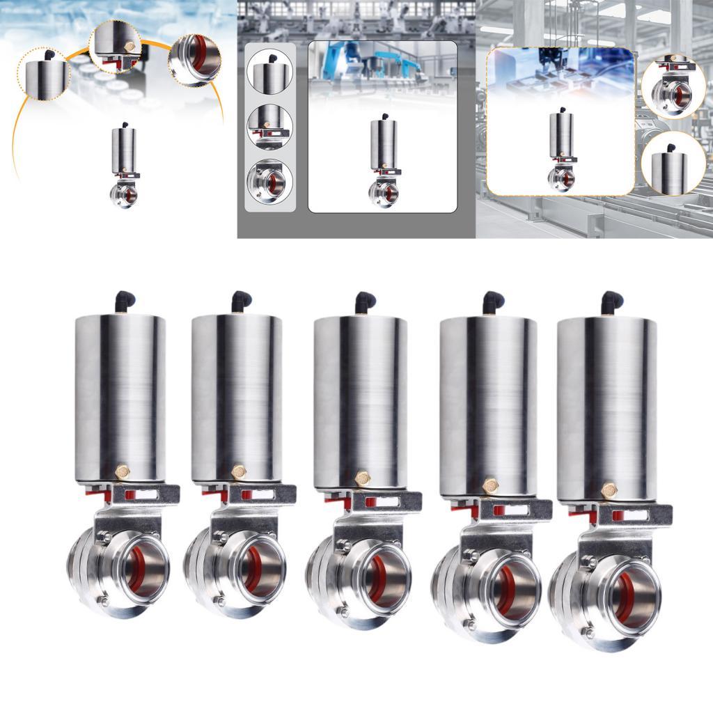 Sanitary Butterfly Valve Pneumatic Actuator for Bioengineering Beer Beverage 25mm