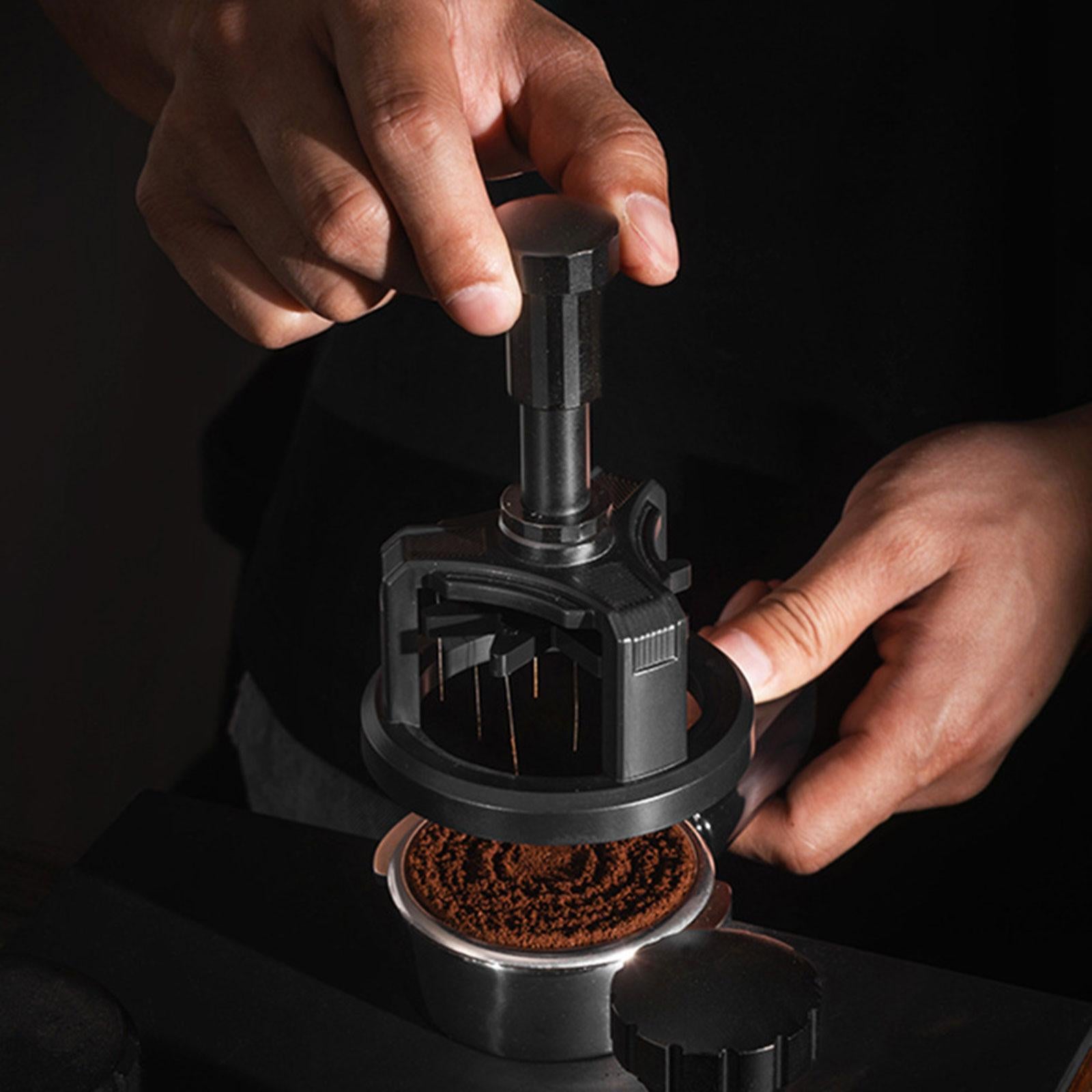 Espresso Distribution Tool Rotatable Coffee Distributor for Coffee Shop Home 58mm