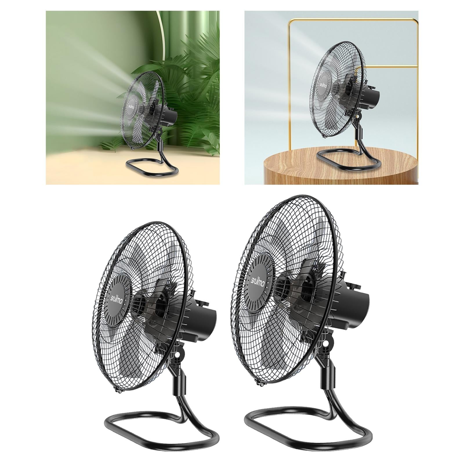 Floor Fan Quiet High Performance Premium Mini Desk Fan for Dorm Desk Bedroom 14 inch