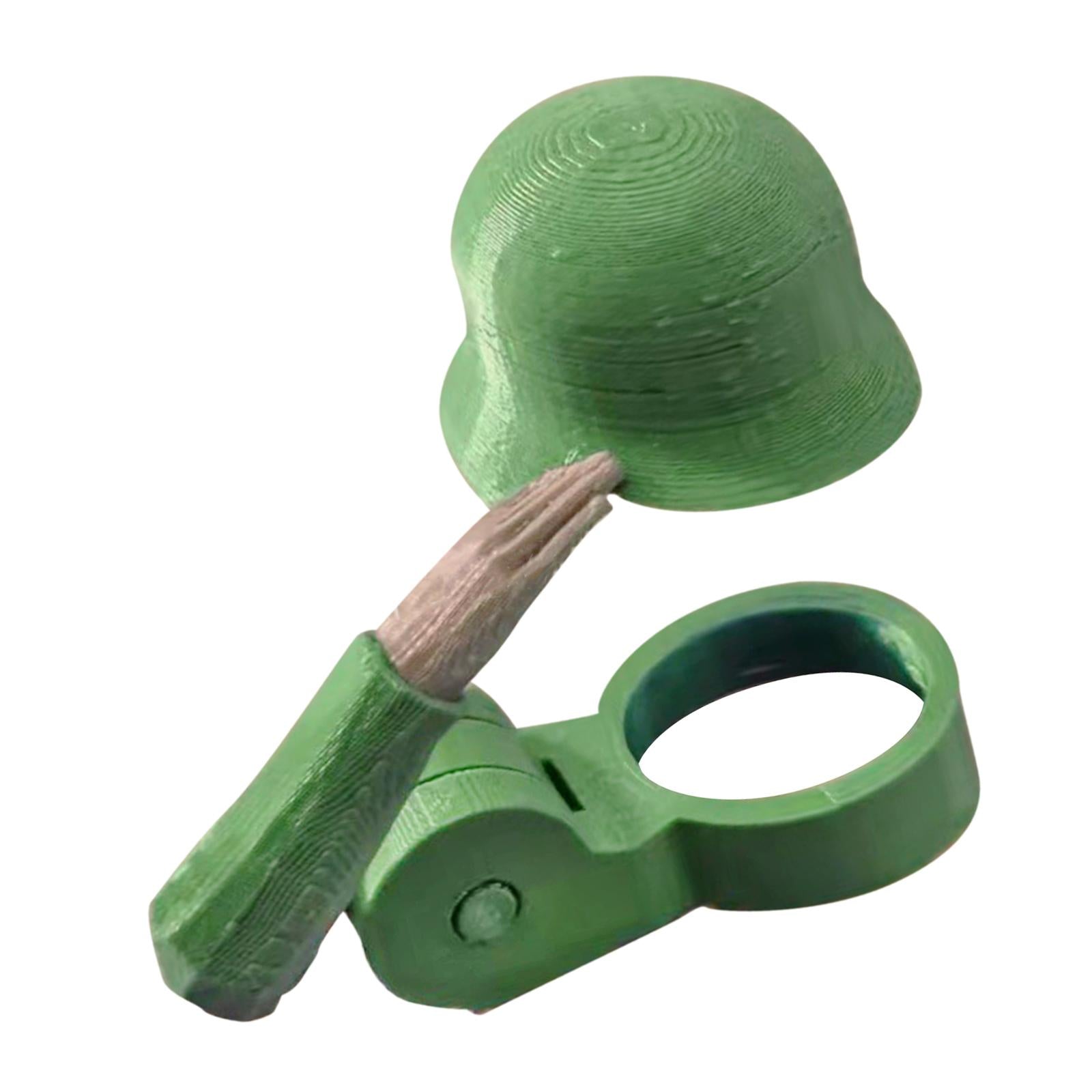Beer Bottle Helmet Beverage Cap for Standard Beer Bottles (330-500ml) Hiking green