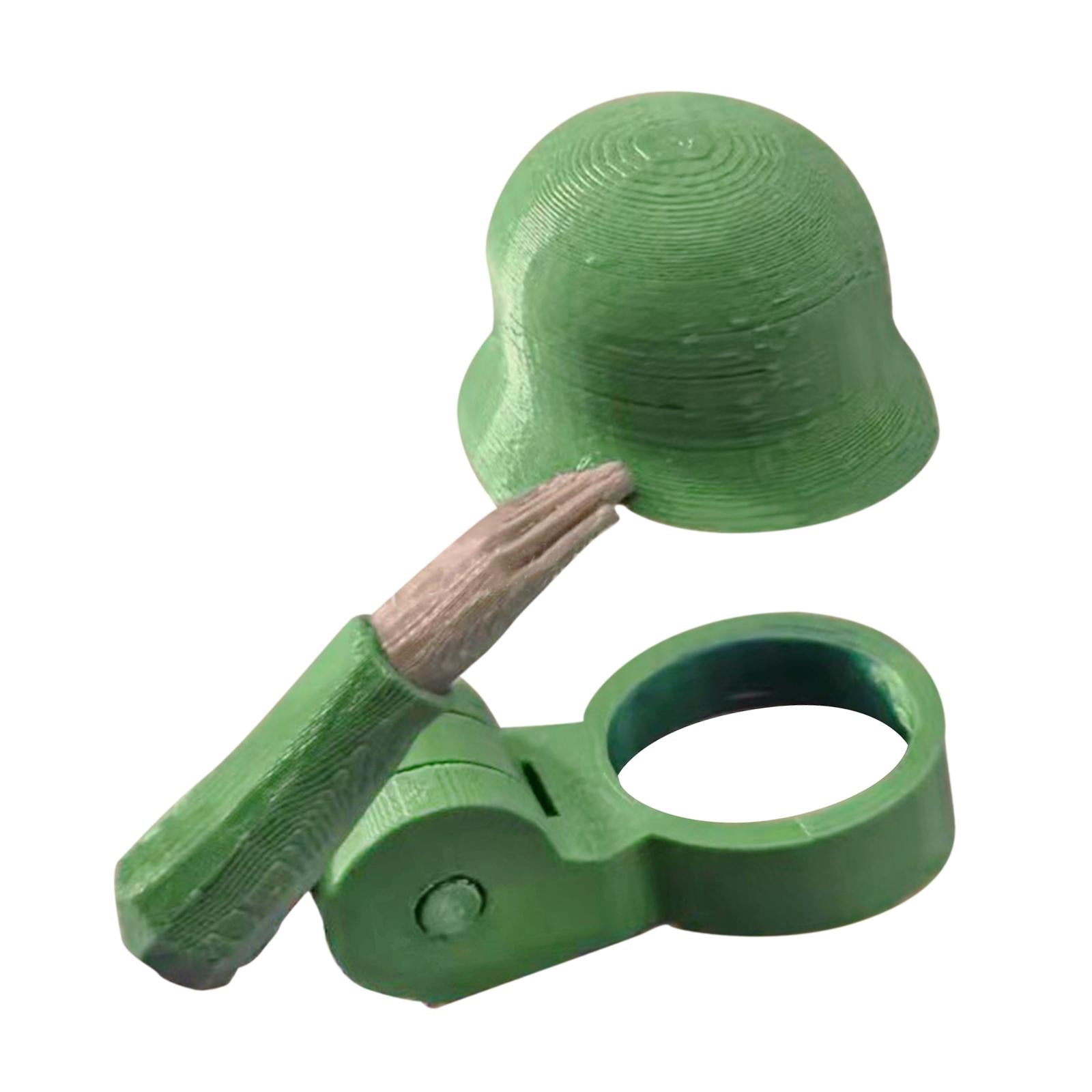 Beer Bottle Helmet Beverage Cap for Standard Beer Bottles (330-500ml) Hiking green