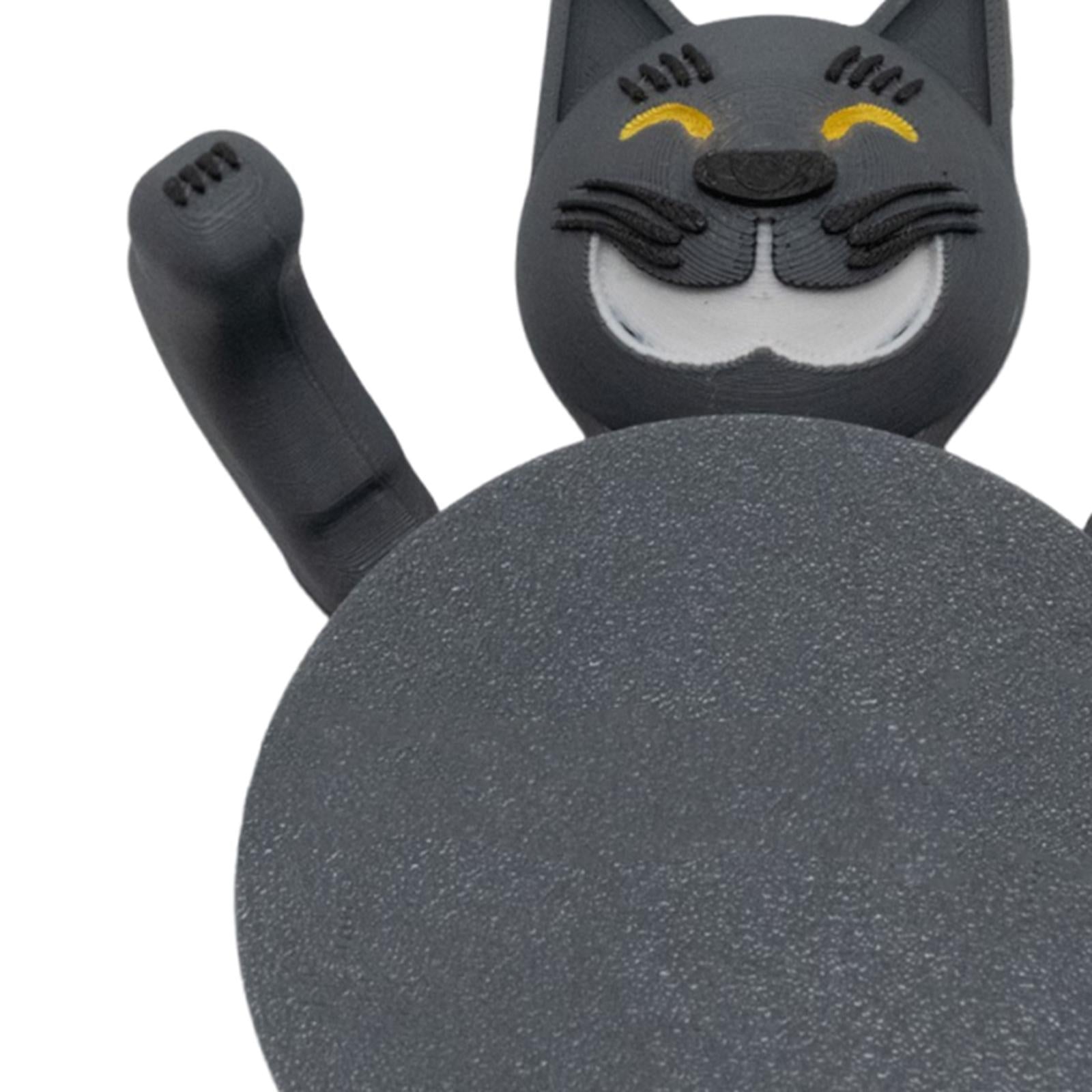 Cat Coaster Cup Holder Unique Insulation Pad for Holiday Party Kitchen Decor Gray