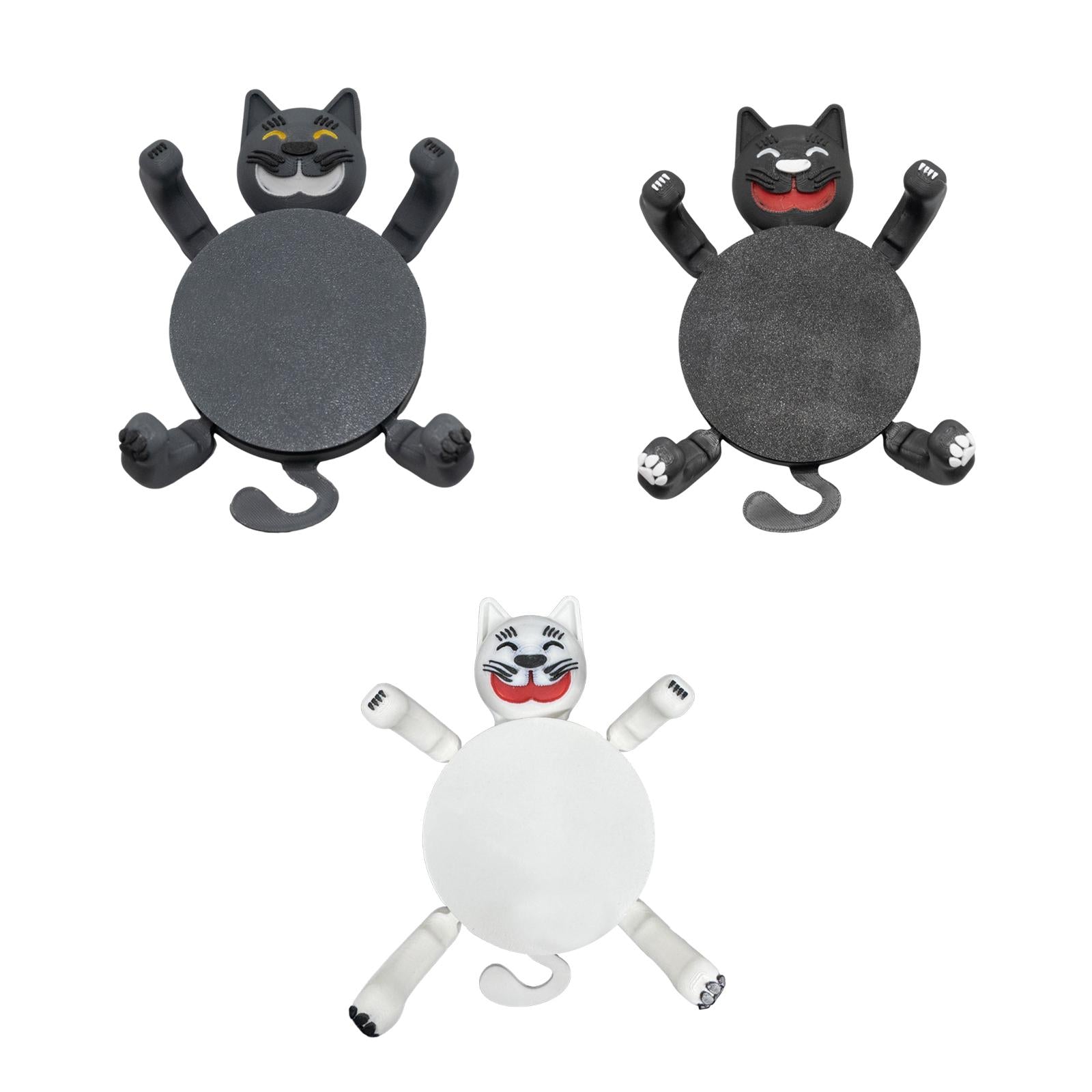 Cat Coaster Cup Holder Unique Insulation Pad for Holiday Party Kitchen Decor Gray
