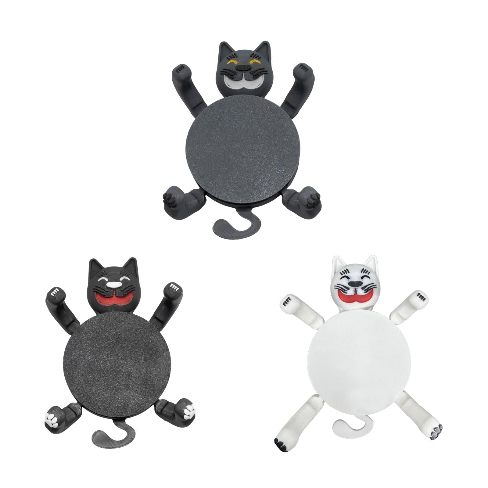 Cat Coaster Cup Holder Unique Insulation Pad for Holiday Party Kitchen Decor Gray