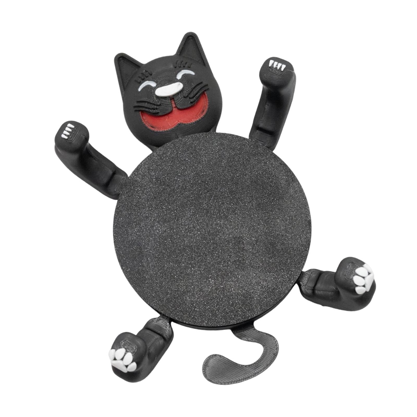 Cat Coaster Cup Holder Unique Insulation Pad for Holiday Party Kitchen Decor Black
