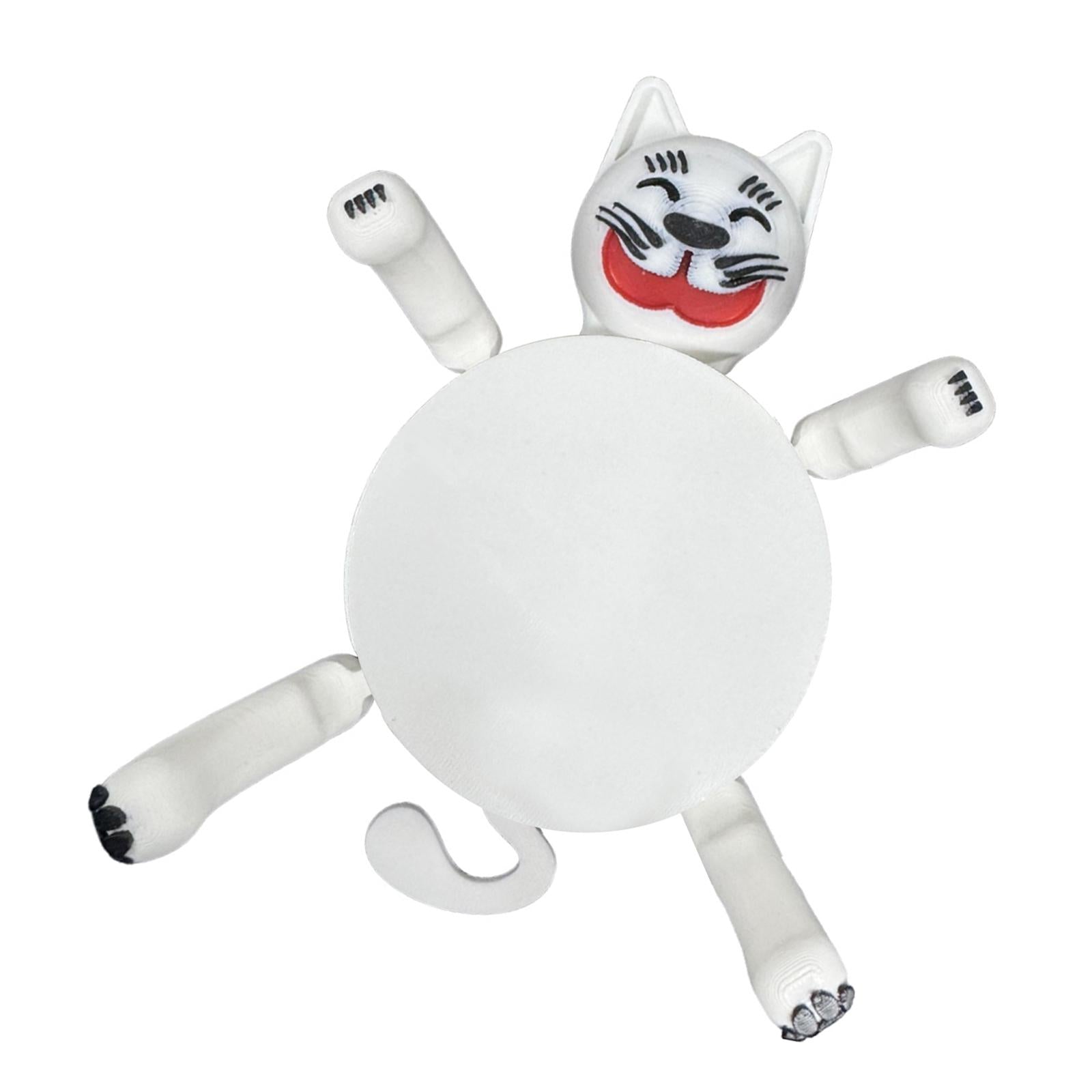 Cat Coaster Cup Holder Unique Insulation Pad for Holiday Party Kitchen Decor White
