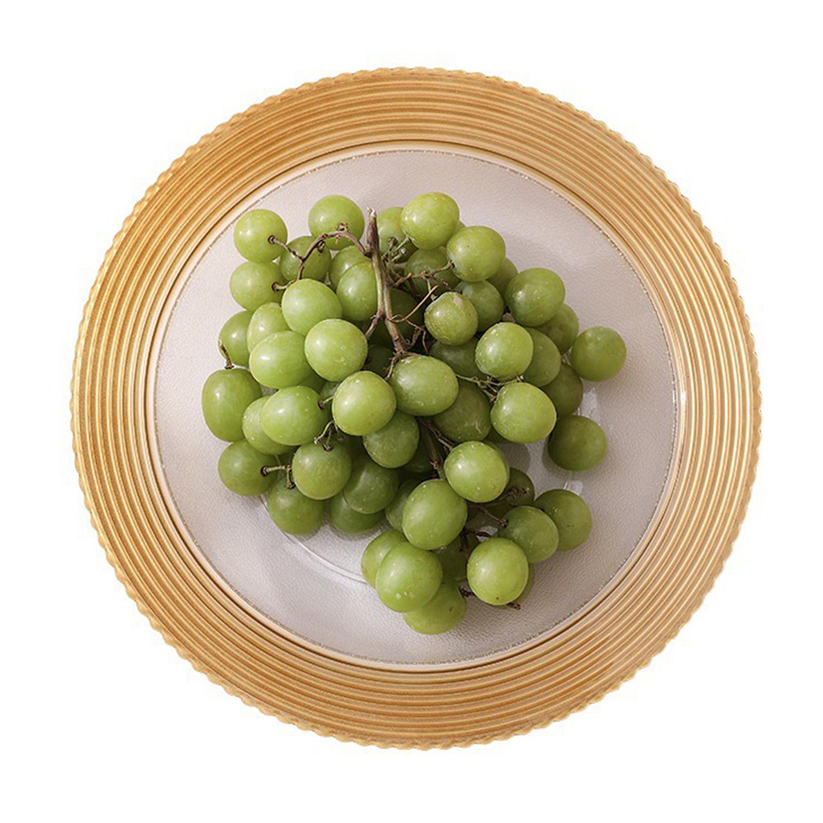 Serving Tray with Lid Cover Modern Portable Round Platter Snack Dessert Tray L