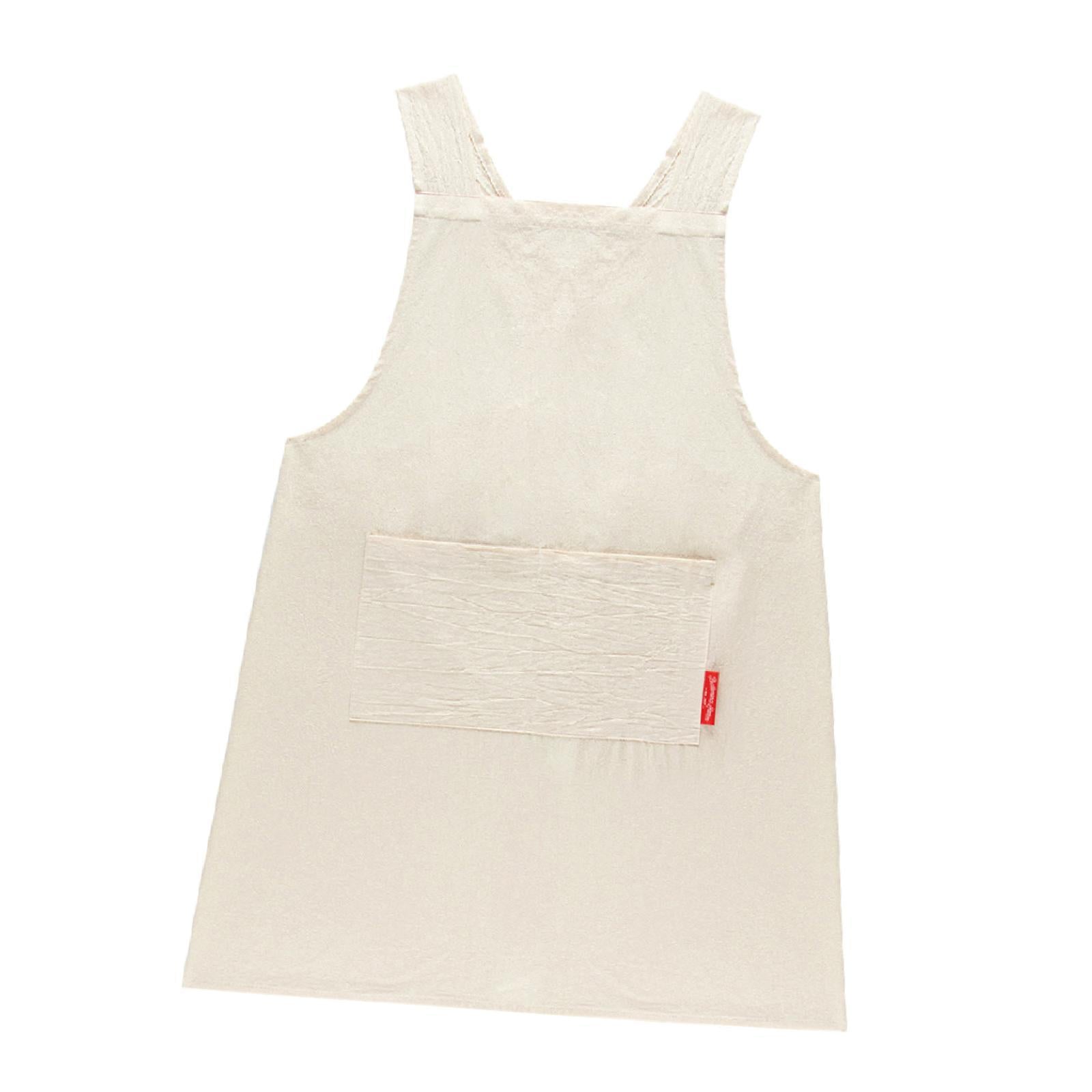 Cotton Apron for Women Men Practical Bib Apron for Gardening Cooking Kitchen