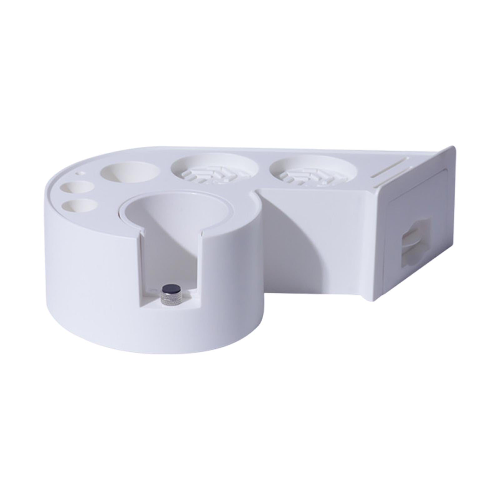 Espresso Tamping Station Organizer Accessory Versatile 29x18x9cm with Drawer White